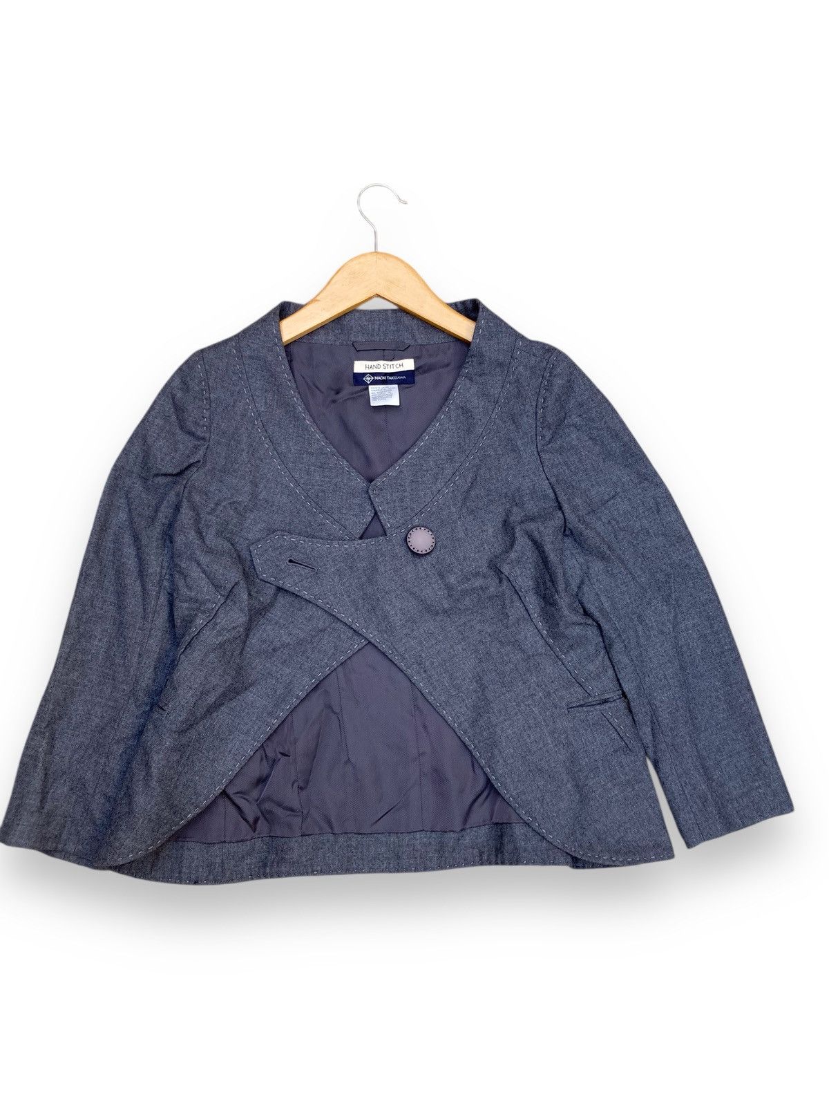 Issey Miyake Rare! NAOKI TAKIZAWA Avant-Garde Asymmetric Blazer Size M / US 6-8 / IT 42-44 - 9 Thumbnail