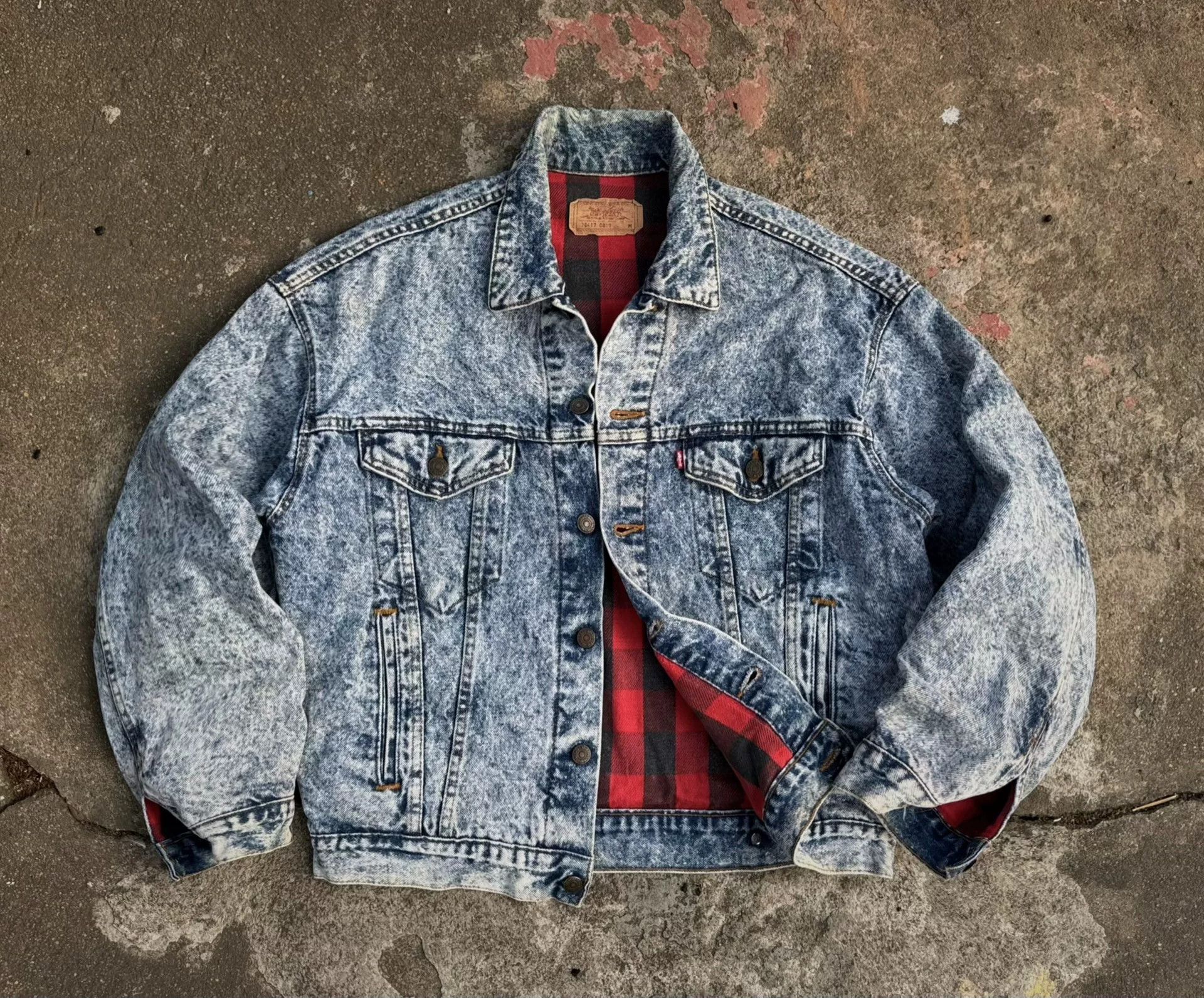 Vintage Vintage Levis Denim Jacket USA 1989 Size US M / EU 48-50 / 2 - 1 Thumbnail