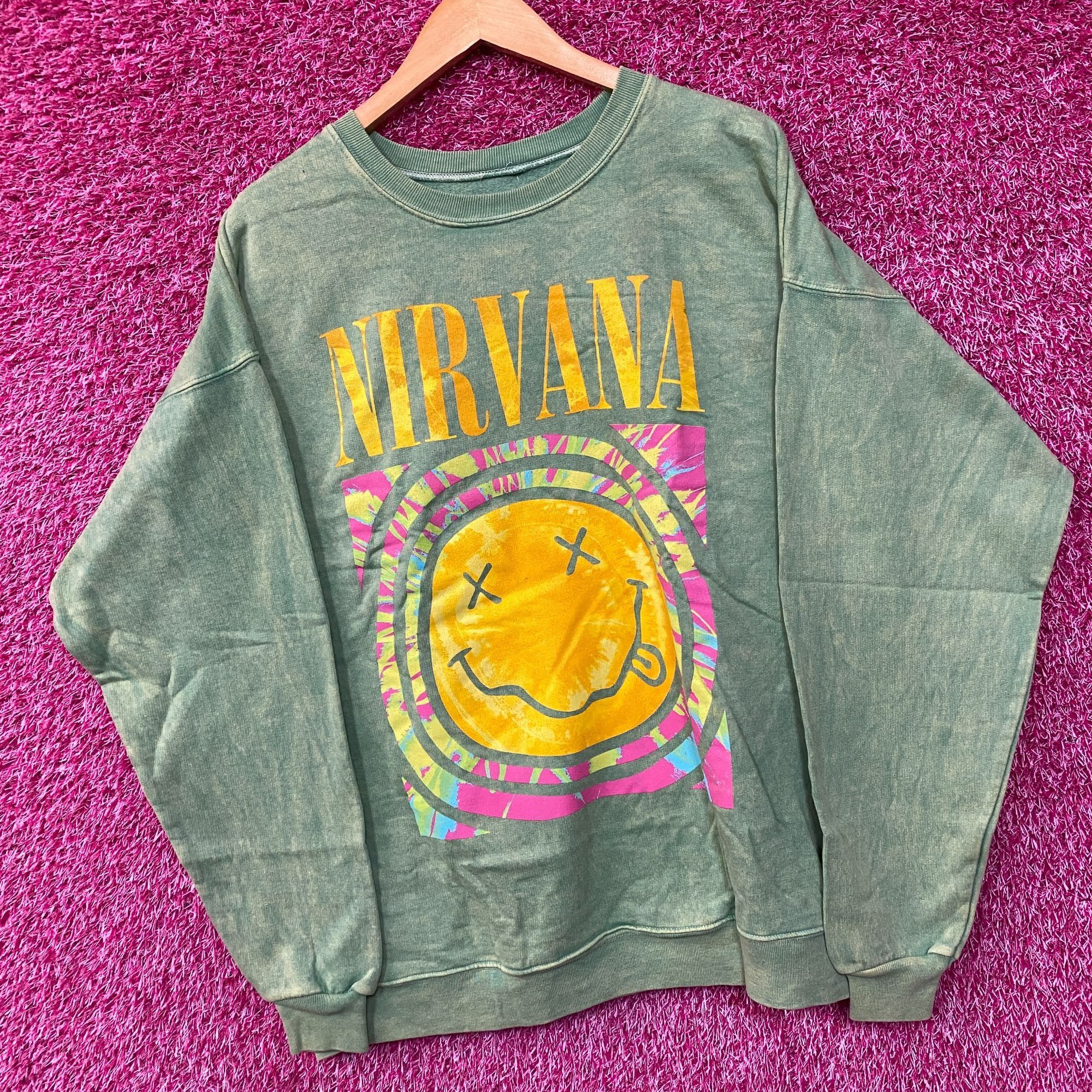 Nirvana Nirvana Nevermind Green Grunge Crewneck size XL Size US XL / EU 56 / 4 - 3 Thumbnail