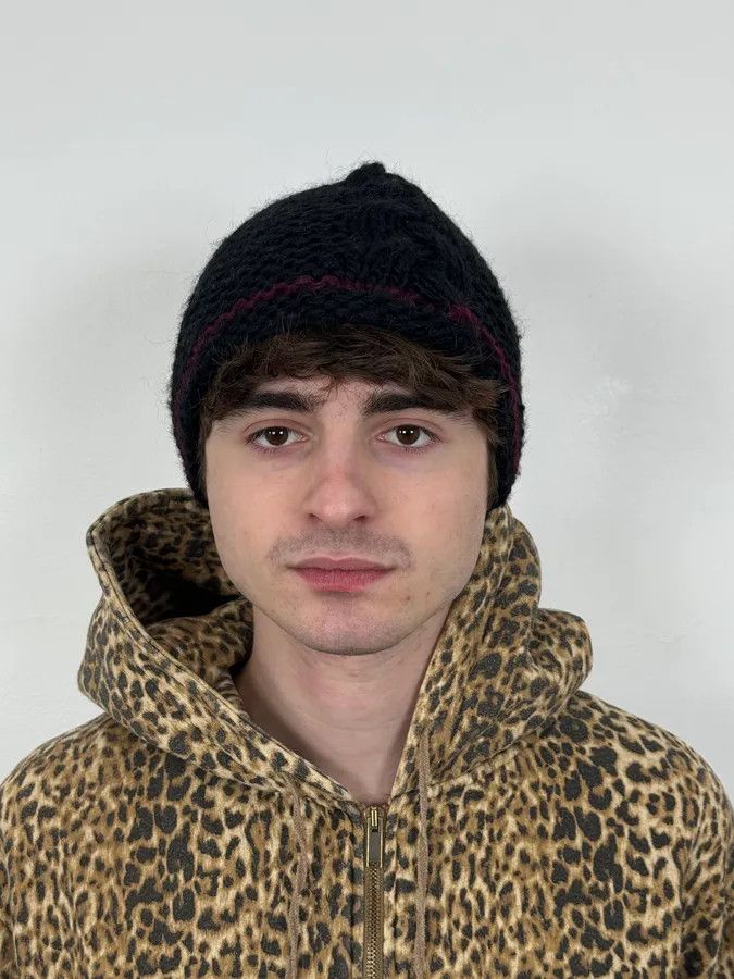 Jean Paul Gaultier 2000s Jean Paul Gaultier Black Wool Beanie Size ONE SIZE - 2 Thumbnail