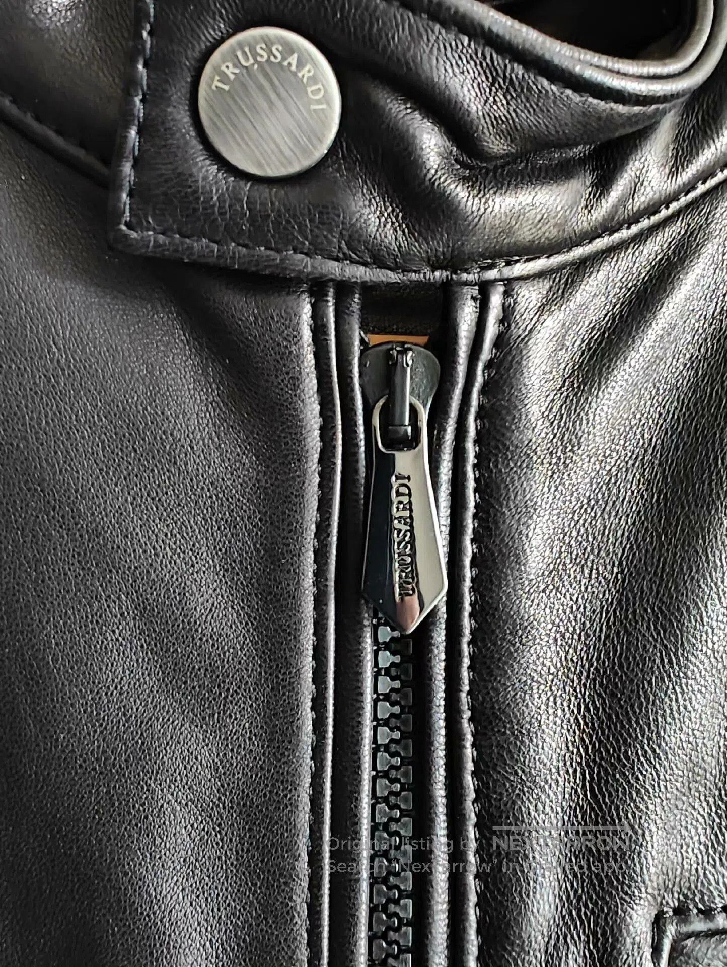 Trussardi Trussardi Lambskin Leather Jacket. Size US M / EU 48-50 / 2 - 3 Thumbnail