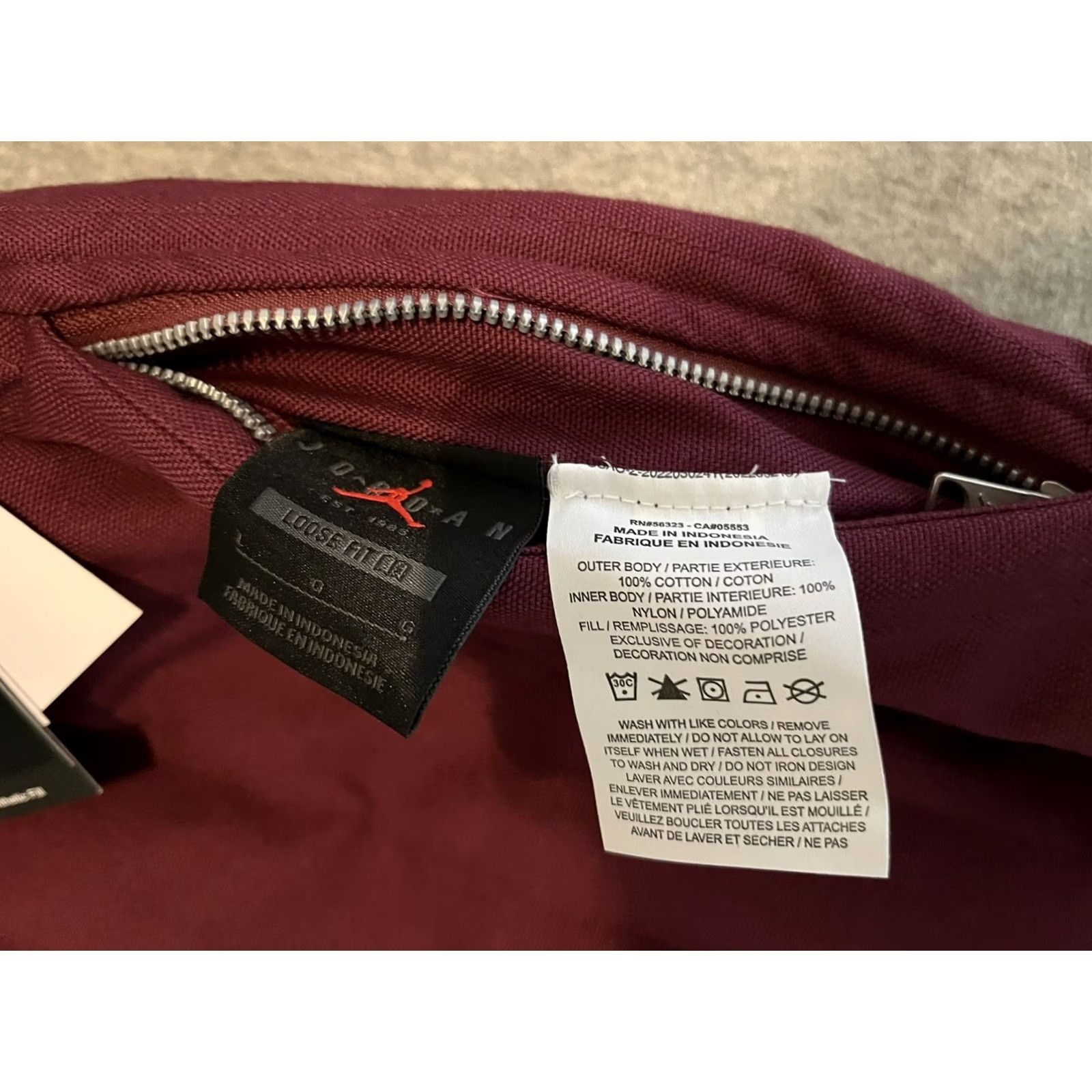 Nike VINTAGE Nike Air Jordan Flight Heritage Reversible Jacket DX4349-680 Mens Large NWT 50 Size US L / EU 52-54 / 3 - 2 Thumbnail