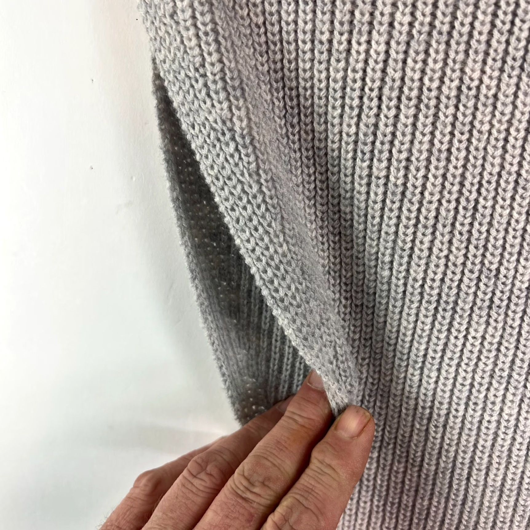 VINTAGE Athleta Mock Neck Ribbed Sweater Dress XS Gray Merino Wool  Oversized Dress Women