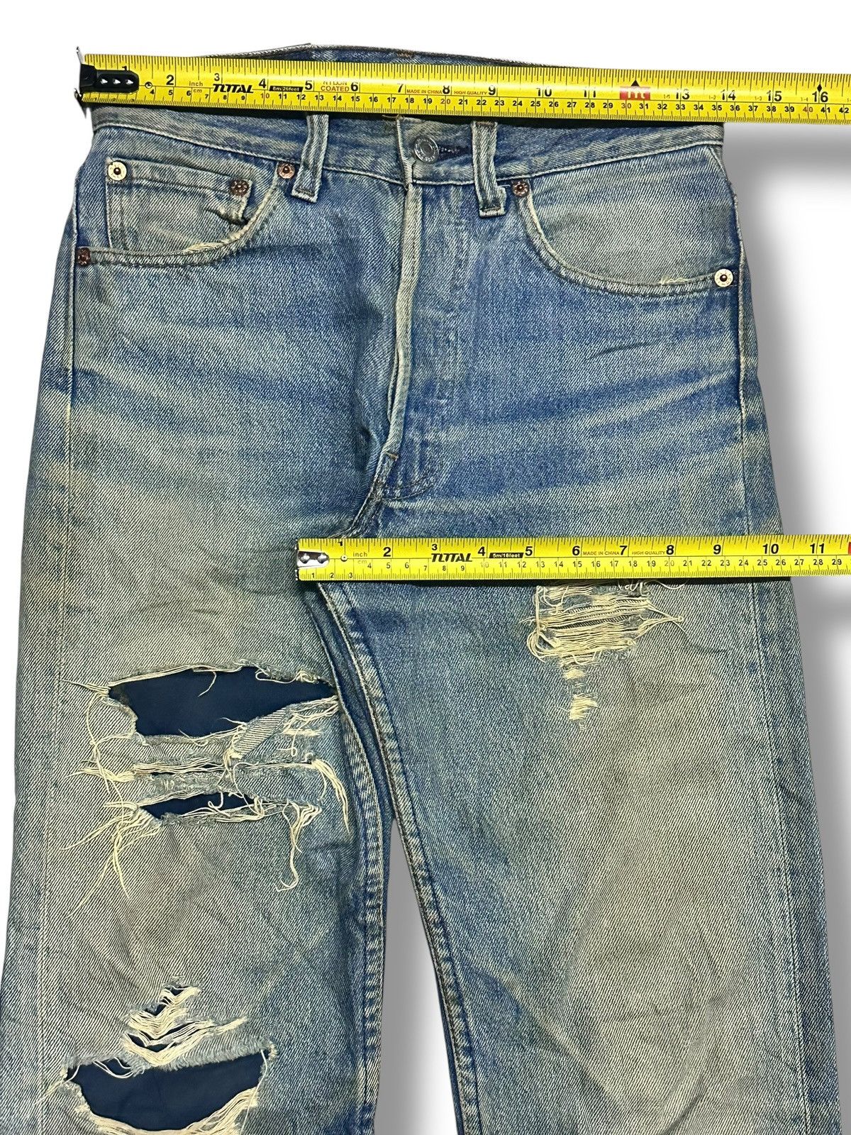 Levi's Levis 501 Vintage Distressed Straight Loose Mudwash Size US 28 / EU 44 - 13 Thumbnail