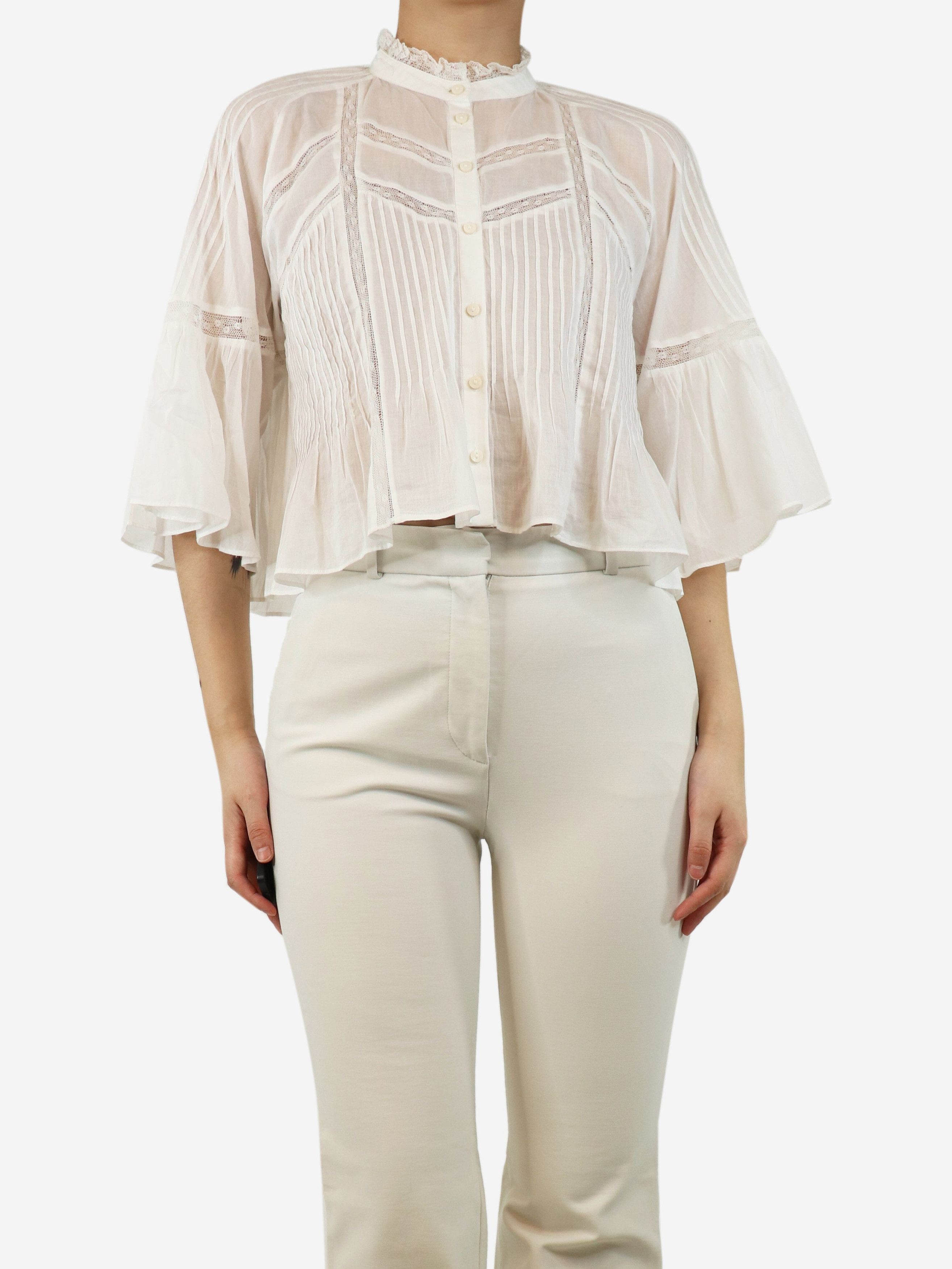 White Gramy blouse - size UK 8