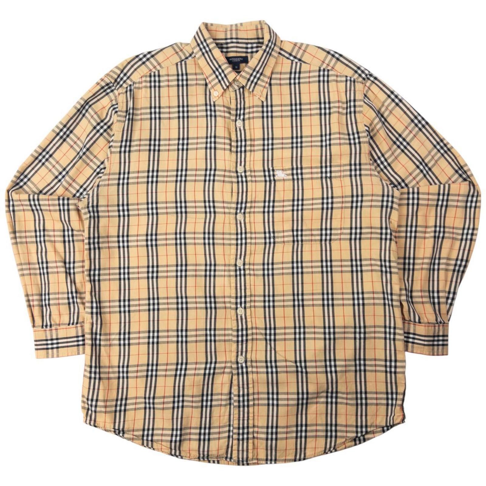 Burberry Vintage Burberry Nova Check Long Sleeve Shirt Size M Size US M / EU 48-50 / 2 - 1 Thumbnail