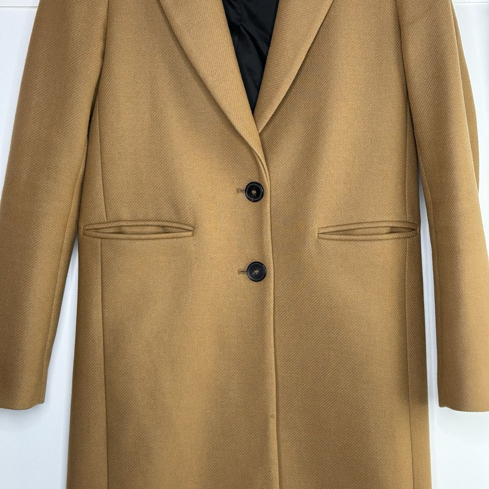 Zara Zara Women Lapel Collar Overcoat Size XS Brown Single Breast Size XS / US 0-2 / IT 36-38 - 4 Thumbnail