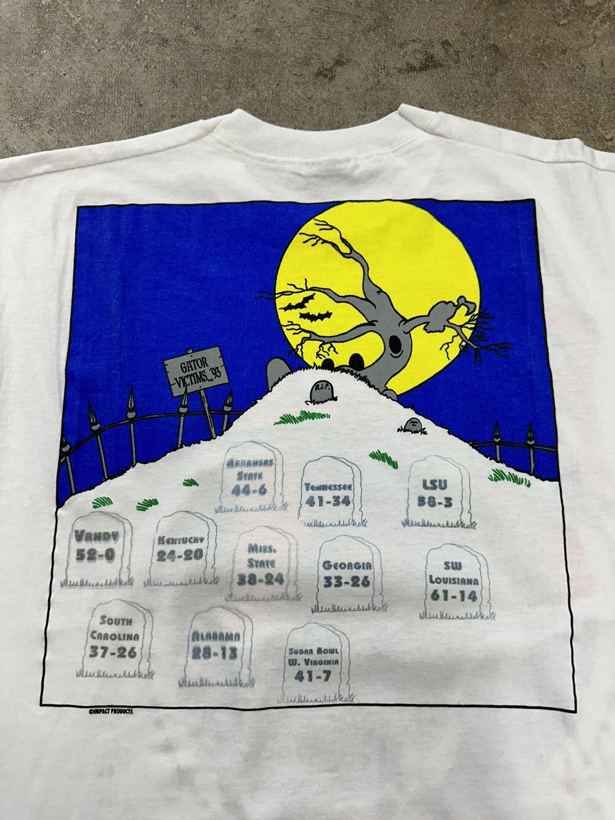 Fruit Of The Loom Vintage 90s FOTL Florida Gators Victims 93 Collegiate Shirt Size US XL / EU 56 / 4 - 6 Thumbnail