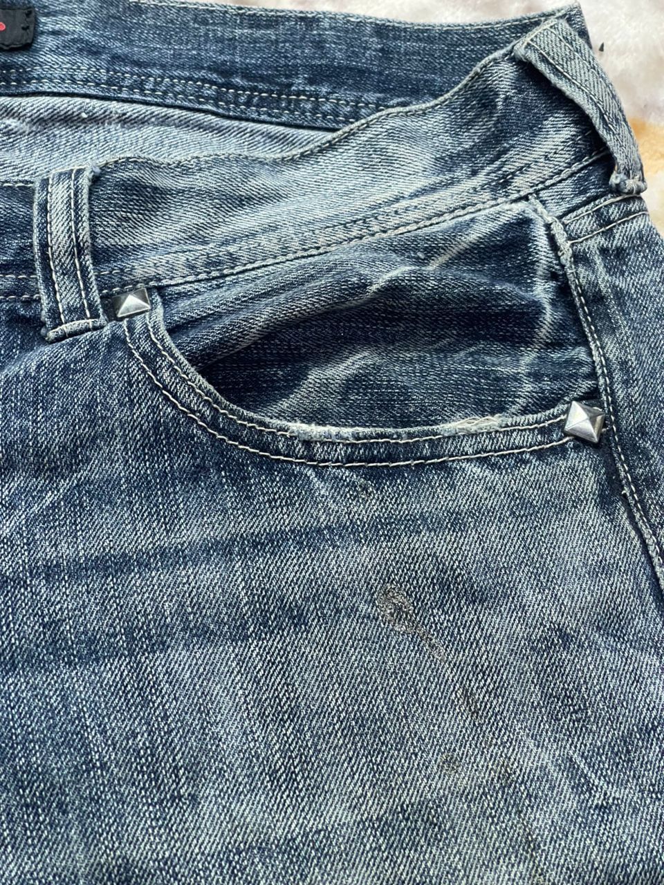 Japanese Brand Distressed Sorridere Flare Skull Denim Size US 34 / EU 50 - 5 Thumbnail