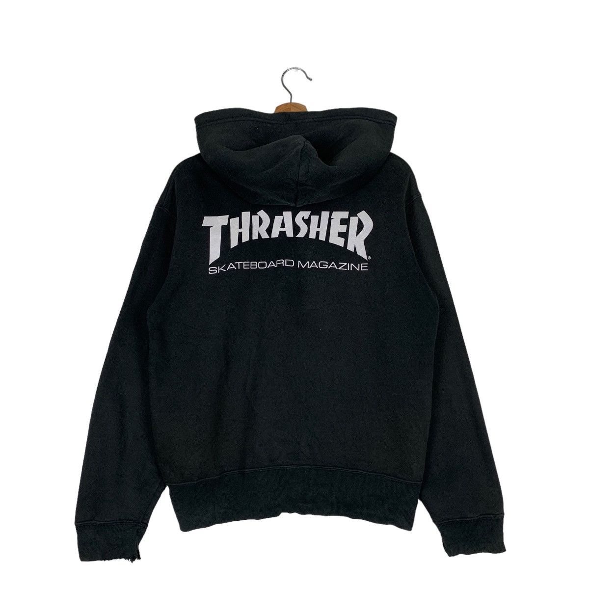 Thrasher Trashed THRASHER Big Logo Zipper Hoodies #0707-C32 Size US M / EU 48-50 / 2 - 1 Thumbnail