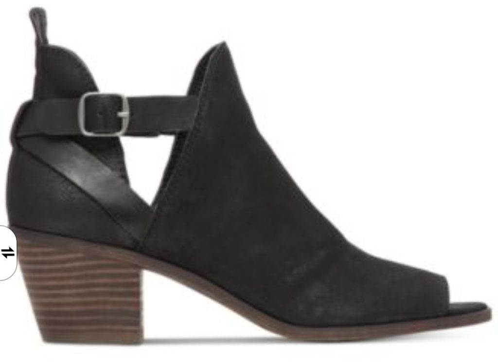 Lucky Brand Lucky Brand Banu Cut Out Peep Toe Boots Size 8M Size US 8 / IT 38 - 1 Thumbnail