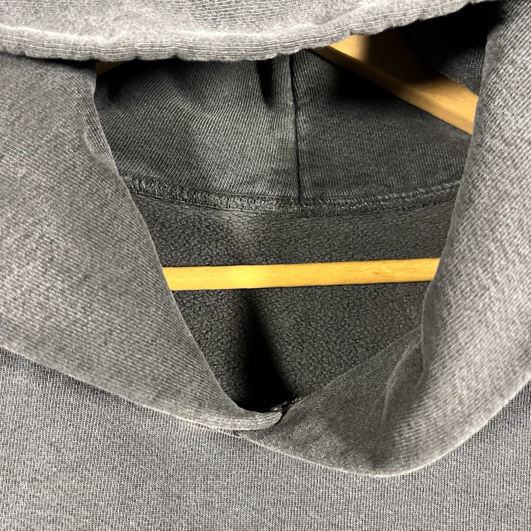 Vintage LA Apparel Hoodie Mens L Gray Heavyweight Pullover Sweatshirt Thick Pullover Sweatshirt Faded Large Mens Size US L / EU 52-54 / 3 - 3 Thumbnail