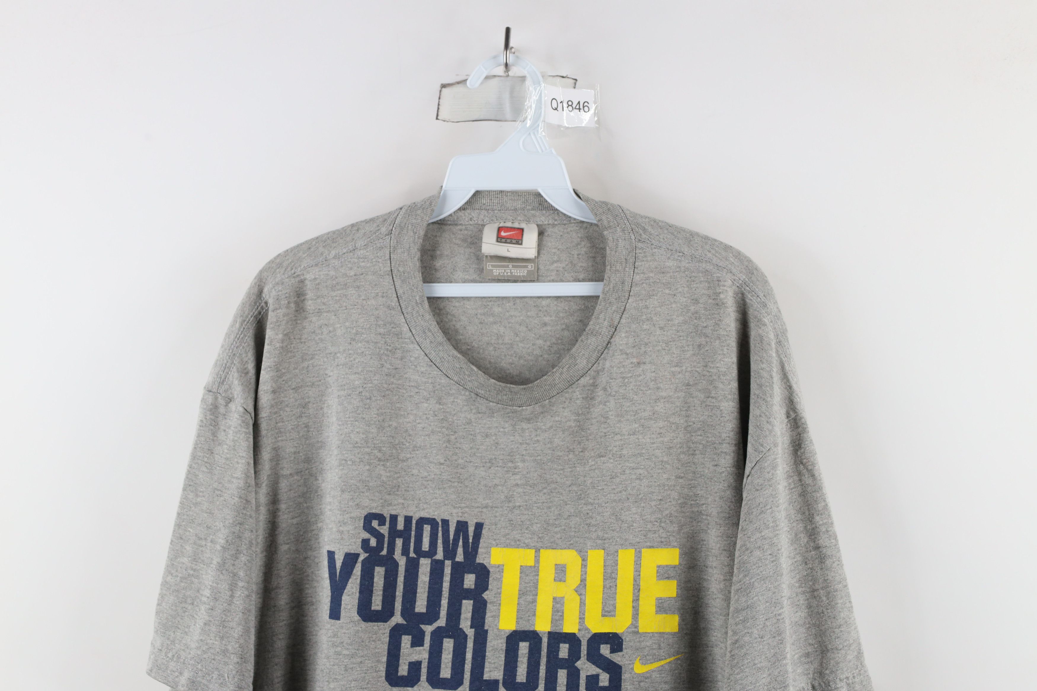 Nike × Vintage Vintage Nike Mini Swoosh University of Michigan T-Shirt Size US L / EU 52-54 / 3 - 2 Thumbnail