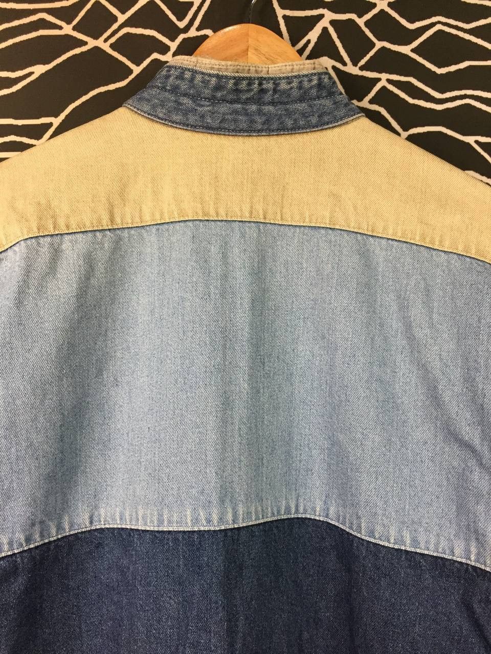 O'Neill Vtg 90s O'Neill Shower Colorblock Denim Bomber Jacket Size US M / EU 48-50 / 2 - 13 Thumbnail