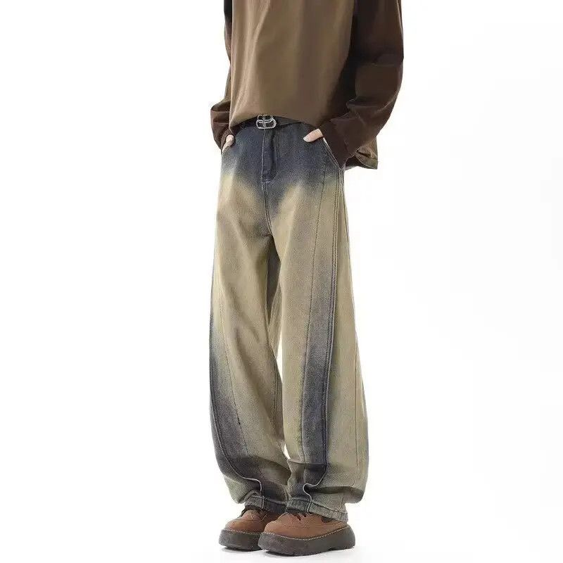 Japanese Brand Retro loose washed gradient jeans Size US 32 / EU 48 - 5 Thumbnail