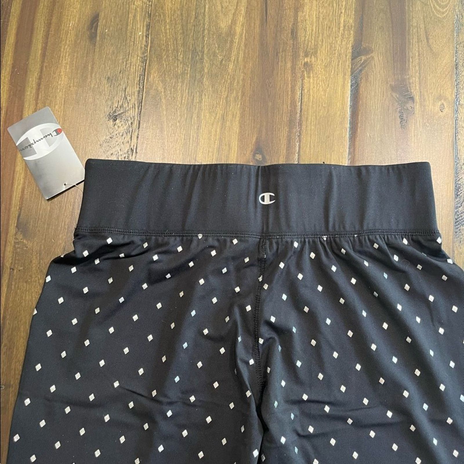 Champion TCU Champion Capri Leggings Black Diamond Print Size L Size 31" - 7 Thumbnail