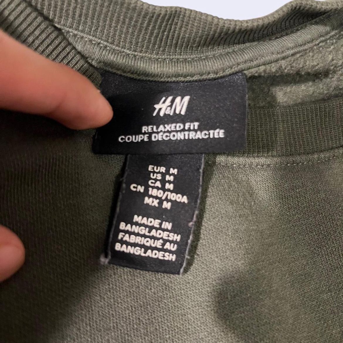 H&M × Vintage Grunge Vintage Green Crewneck Size M / US 6-8 / IT 42-44 - 3 Thumbnail