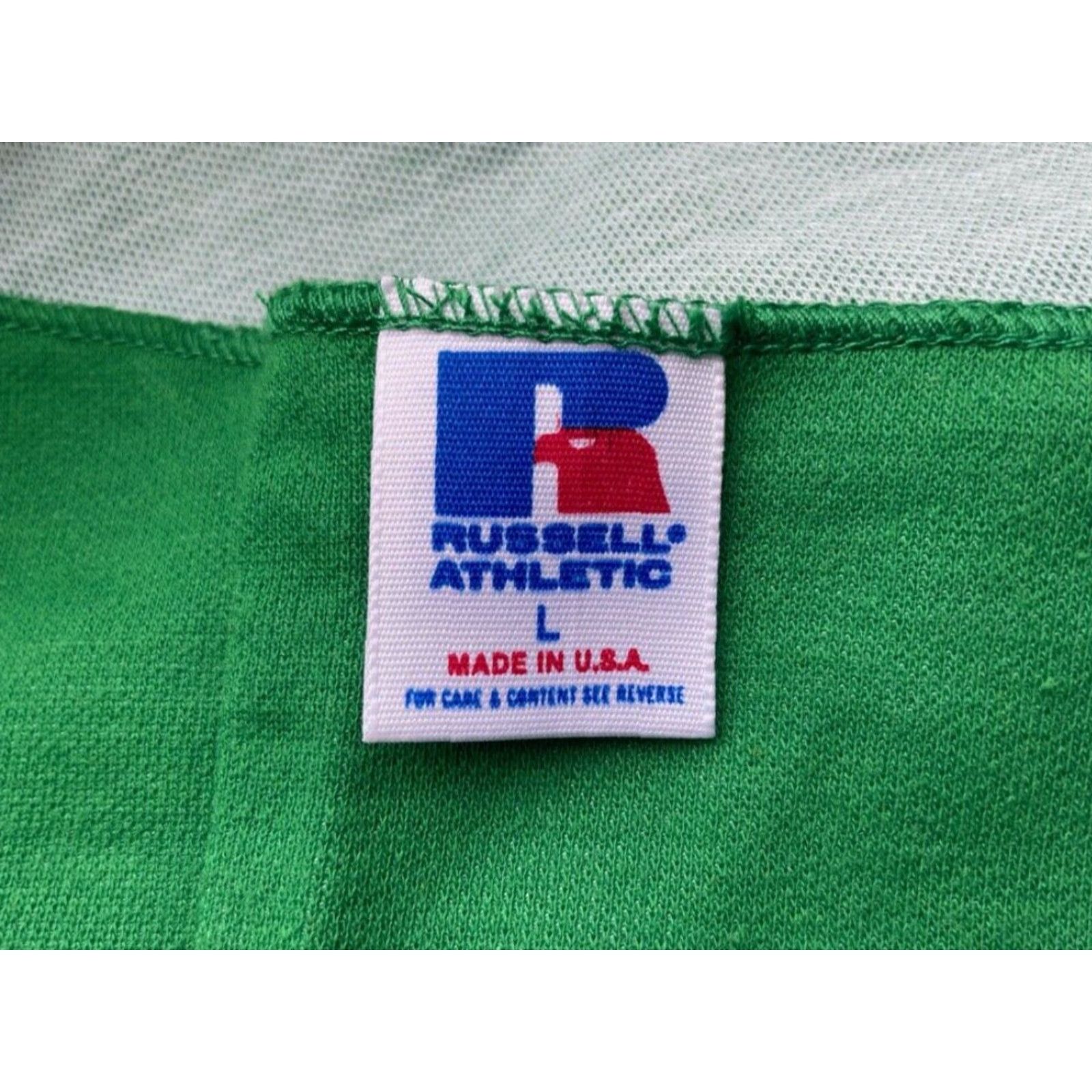 Russell Athletic VINTAGE Russell Athletic Reversible Tank Top Jersey Mens Large Green 80s 70s 90s Deadstock WS 26" Long NWOT Basketball Shirt Size US L / EU 52-54 / 3 - 3 Thumbnail