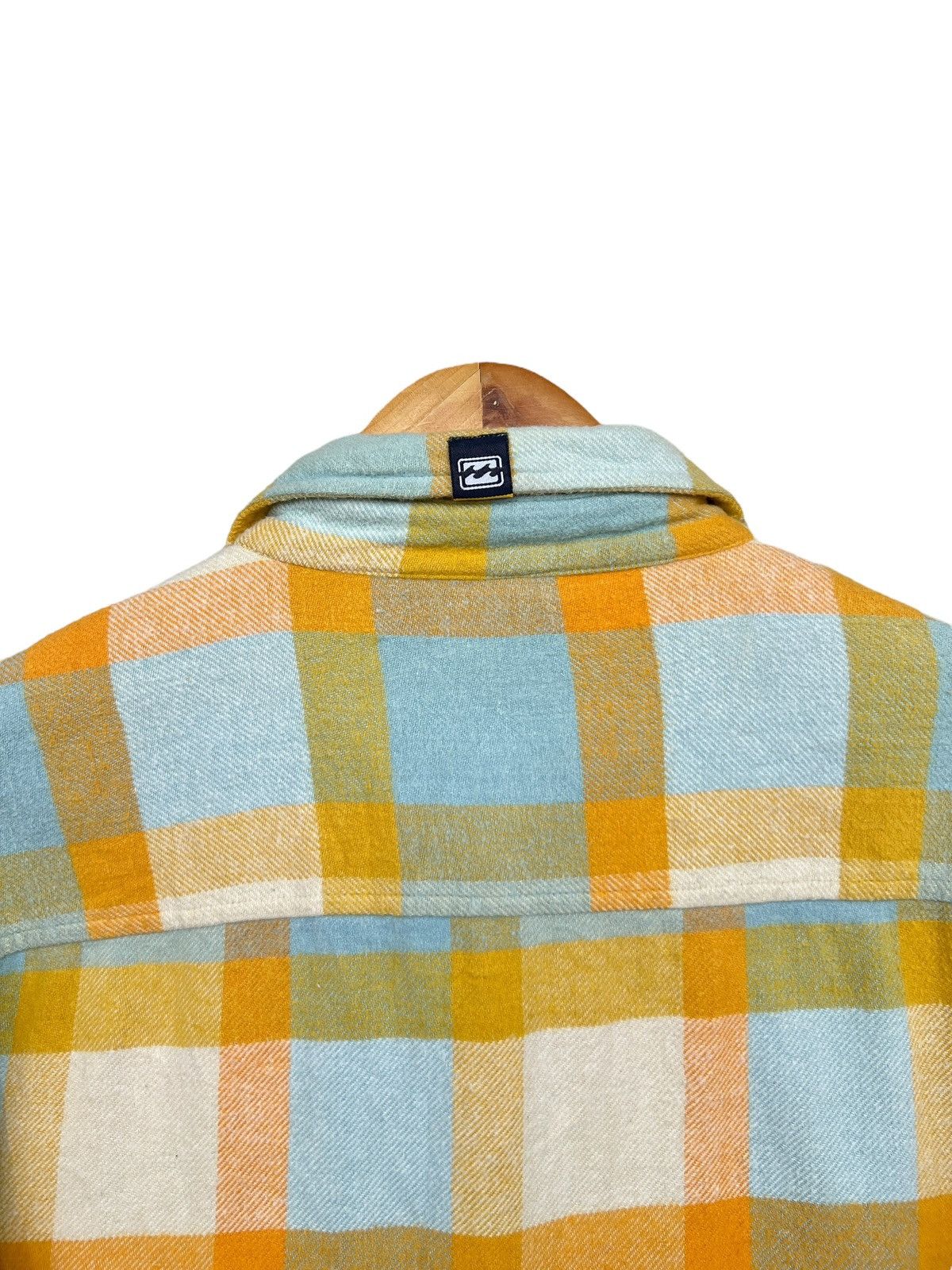 Billabong Billabong Checkered Blue Yellow Button Up Flannel Shirt Size US L / EU 52-54 / 3 - 4 Thumbnail