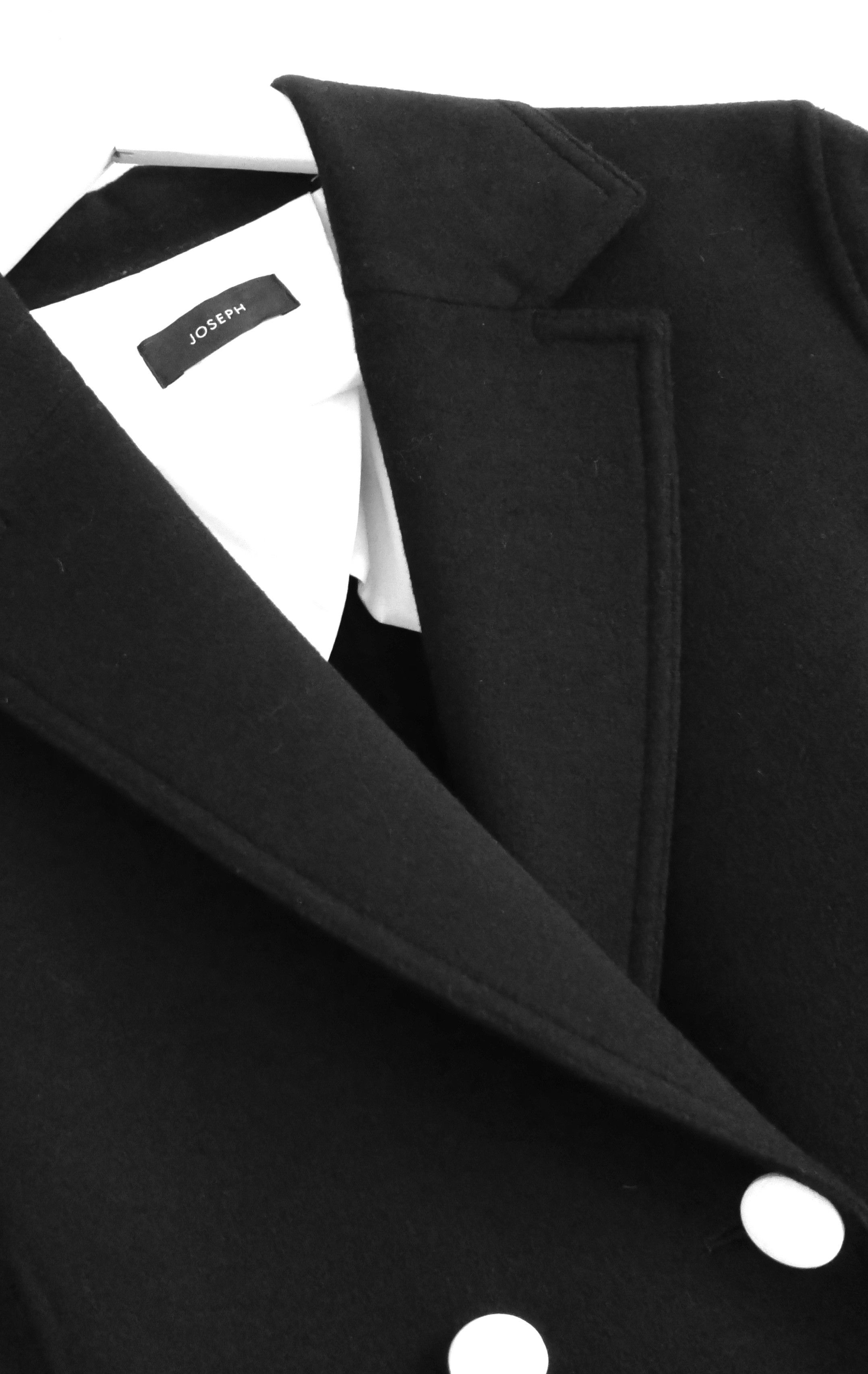 Joseph Joseph Brest Black Wool & Cashmere Jacket Size M / US 6-8 / IT 42-44 - 5 Thumbnail