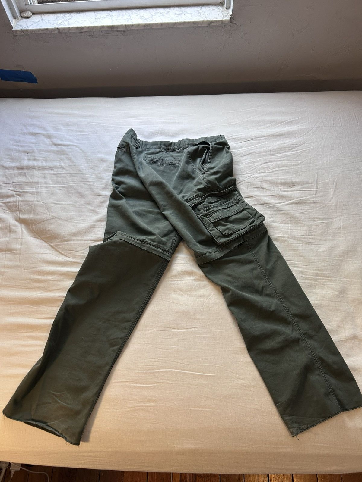 Carhartt Olive Green zipper Cargo pants Size US 32 / EU 48 - 3 Thumbnail