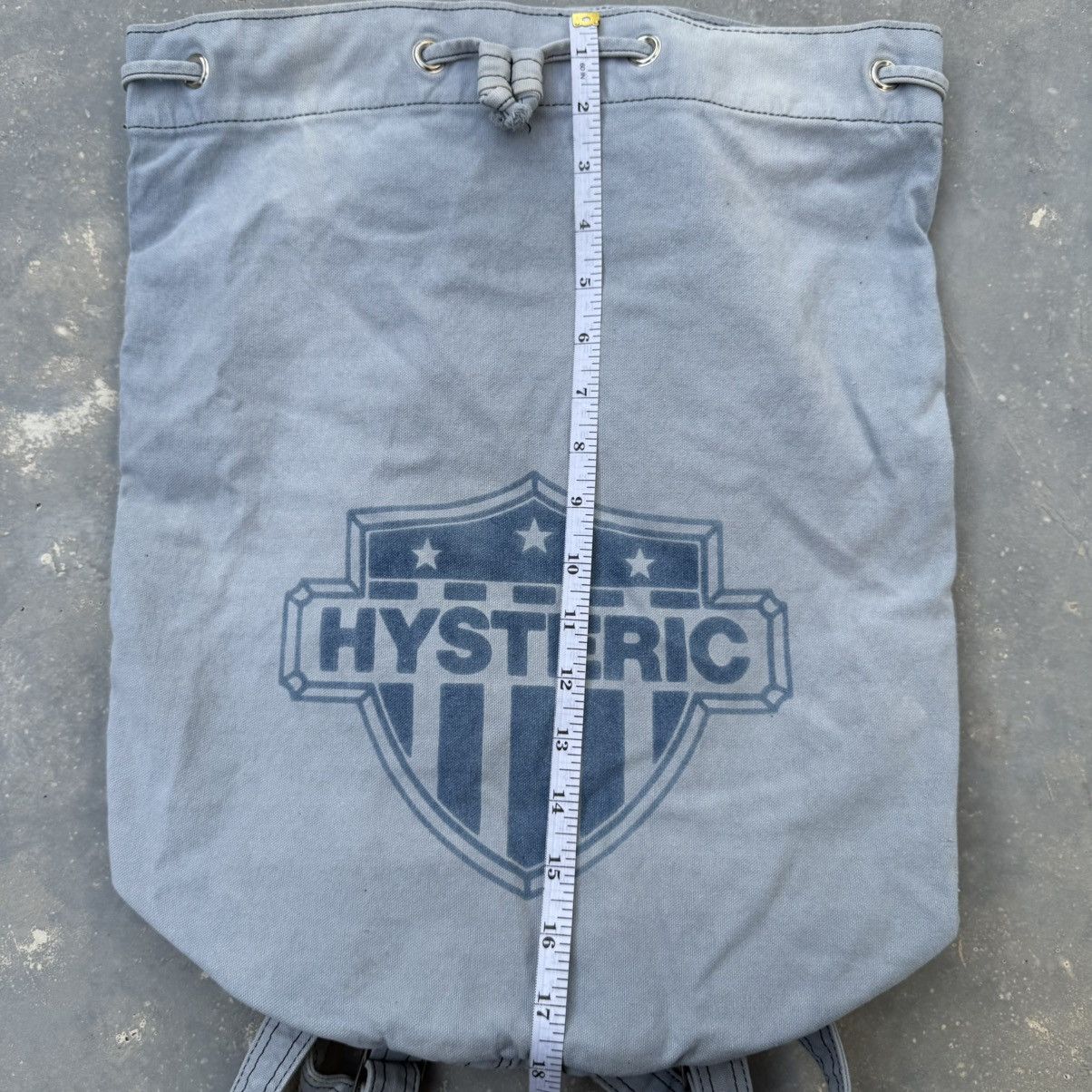 Hysteric Glamour Hysteric Glamour Crest Logo Drawstring Bagpack Size ONE SIZE - 11 Thumbnail