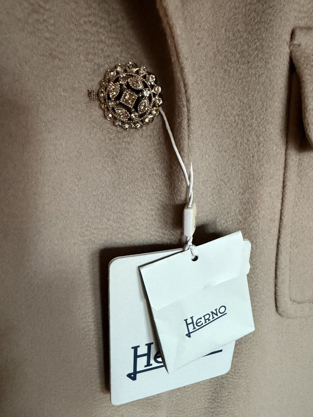 Herno Herno Women’s Wool Camel Overcoat Size 44 (Ita 🇮🇹) NWT Size M / US 6-8 / IT 42-44 - 2 Thumbnail