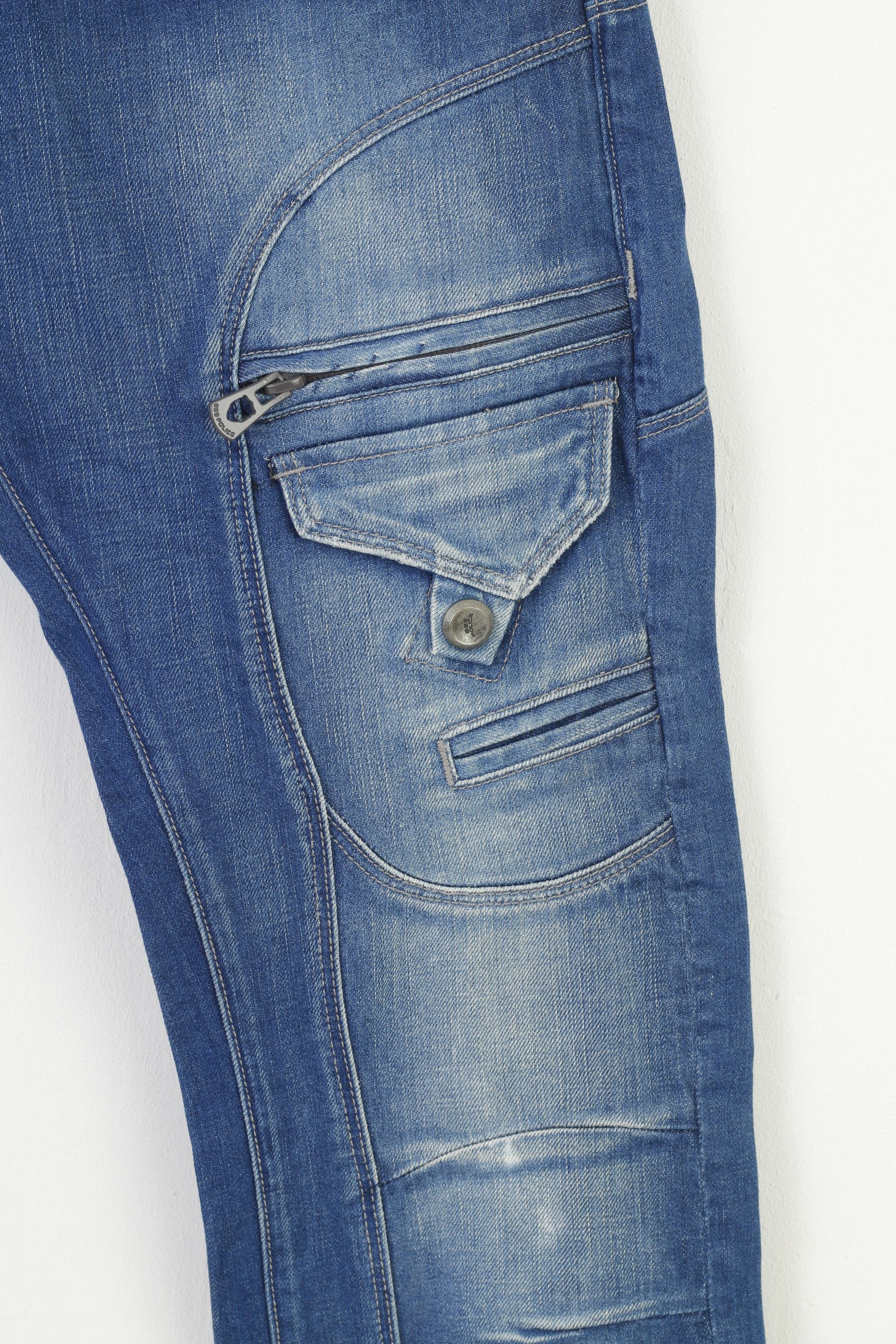 Other 882 POLICE Men 30 Jeans Trousers Picolino Blue Denim 4032 Size US 30 / EU 46 - 5 Thumbnail