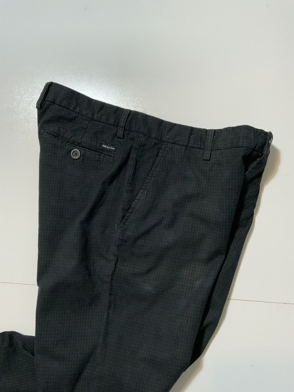 Mason's $350 Em’s Of Mason’s Italy Grid Plaid Chino Straight Pants Size US 36 / EU 52 - 6 Thumbnail