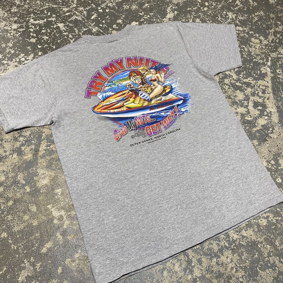 Japanese Brand × Vintage Vintage Try My Nuts Nuts Company Funny Parody Tshirt Size US L / EU 52-54 / 3 - 8 Thumbnail