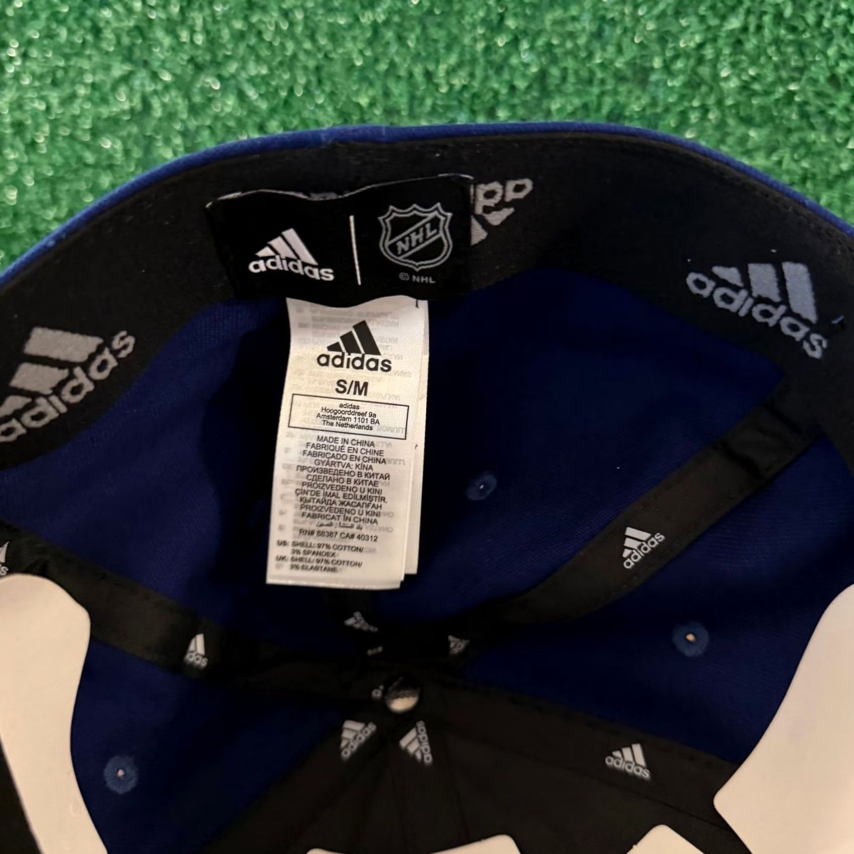 Adidas Adidas Slouch Hat Cap Mens Small Medium Blue Stretch NWT NHL Toronto Maple Leafs Baseball Cap Slouch Stretch Mens Size ONE SIZE - 7 Thumbnail