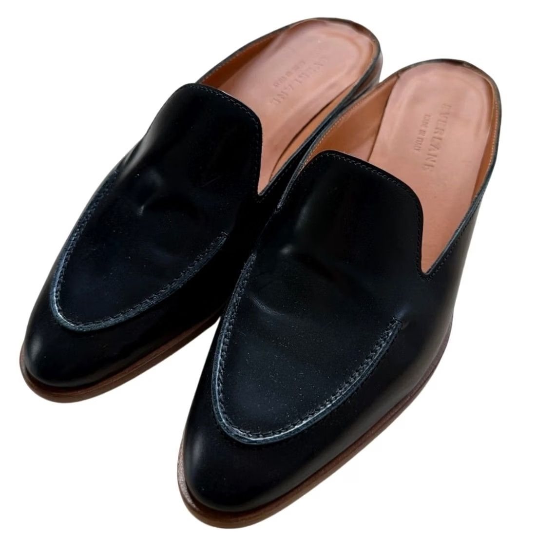 Everlane Everlane Black Leather 1" Heel Loafer Mule Slip On Womens Shoes Size 6 Office/Work Mogul? Size US 6 / IT 36 - 2 Thumbnail