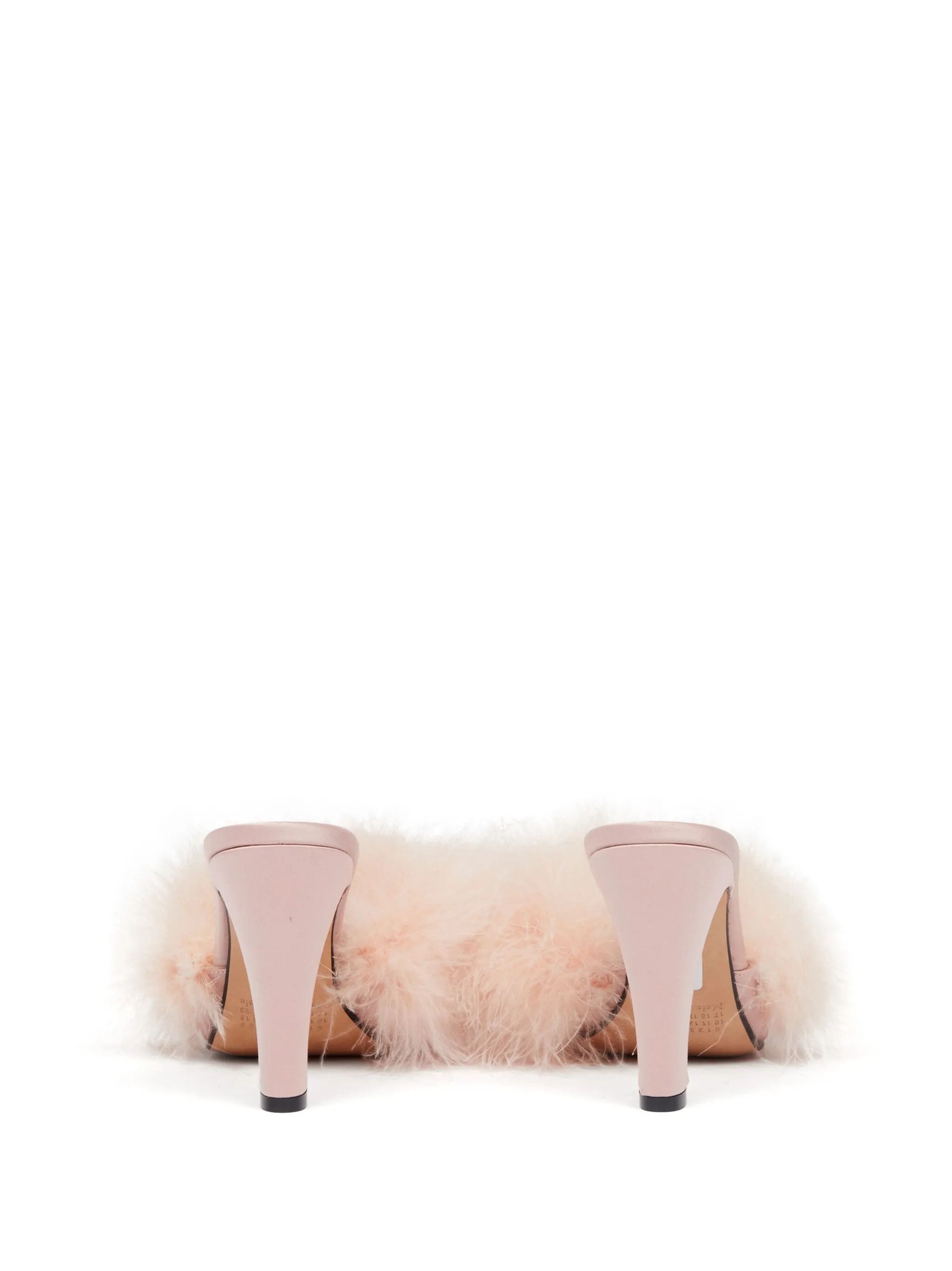 Maison Margiela oc11z0725 Fluffy Mules in Light Pink Size US 9 / IT 39 - 3 Thumbnail