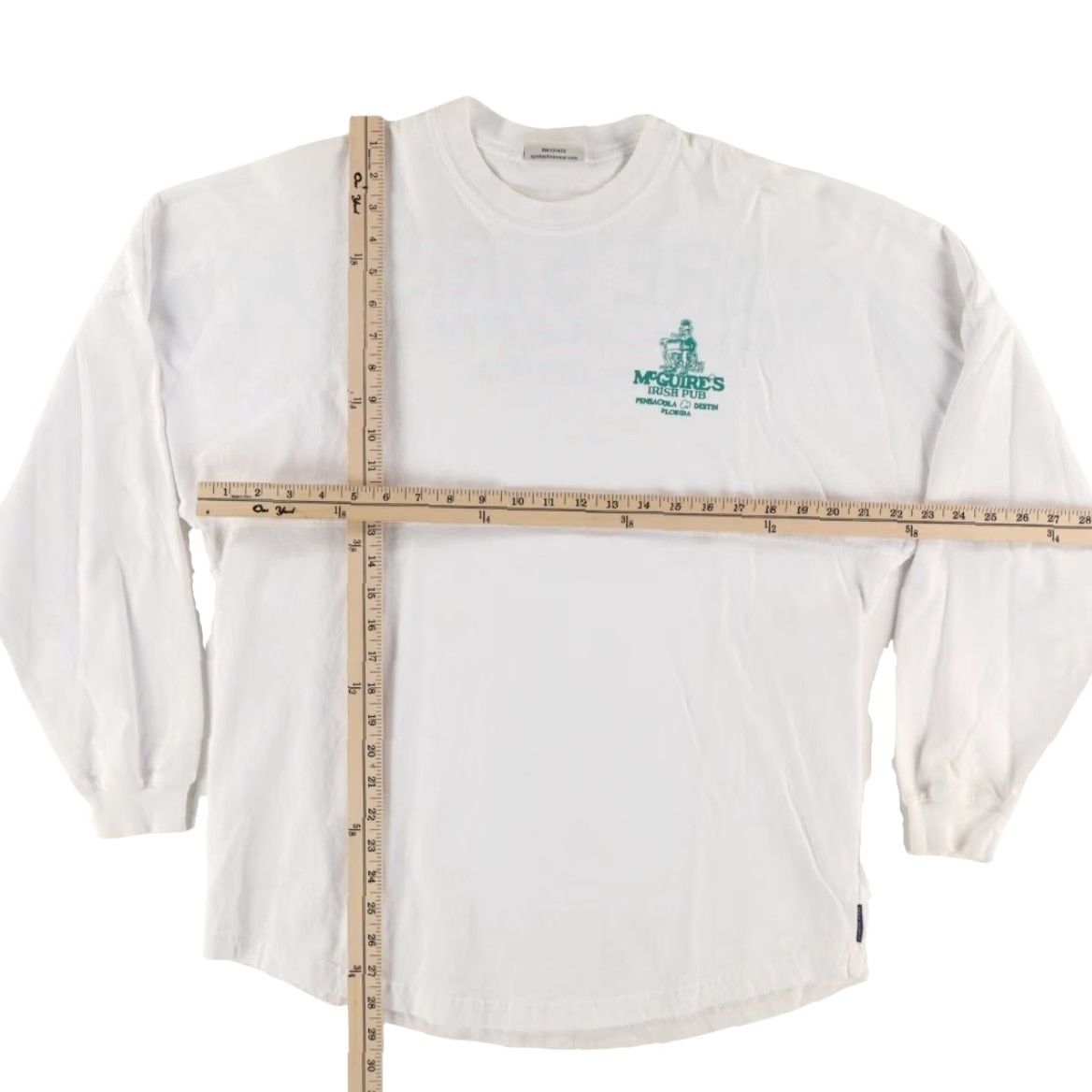 ESPIRIT Spirit Jersey McGuire's Irish Pub Solid Long Sleeve T-Shirt White Men's M Size US M / EU 48-50 / 2 - 3 Thumbnail