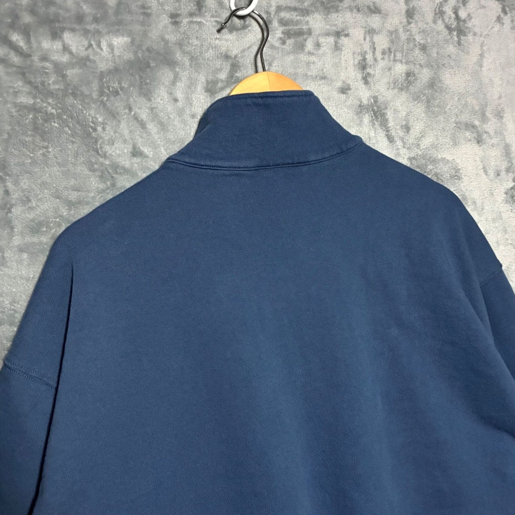J.Crew VINTAGE J.Crew Quarter Zip Pullover Sweatshirt Mens XL Blue Size US XL / EU 56 / 4 - 4 Thumbnail