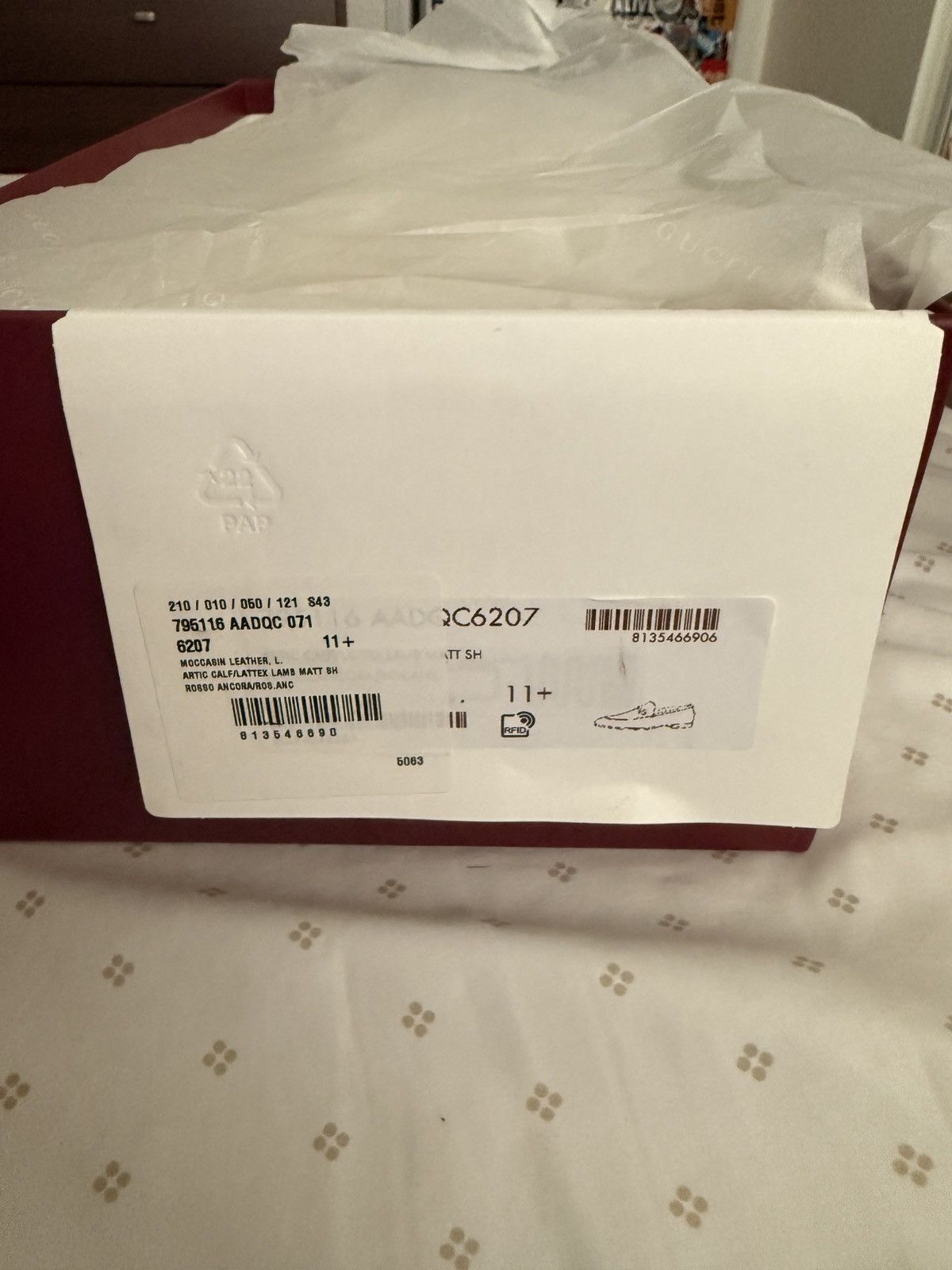 Gucci Moccasin leather oxblood Size US 11.5 / EU 44-45 - 4 Thumbnail