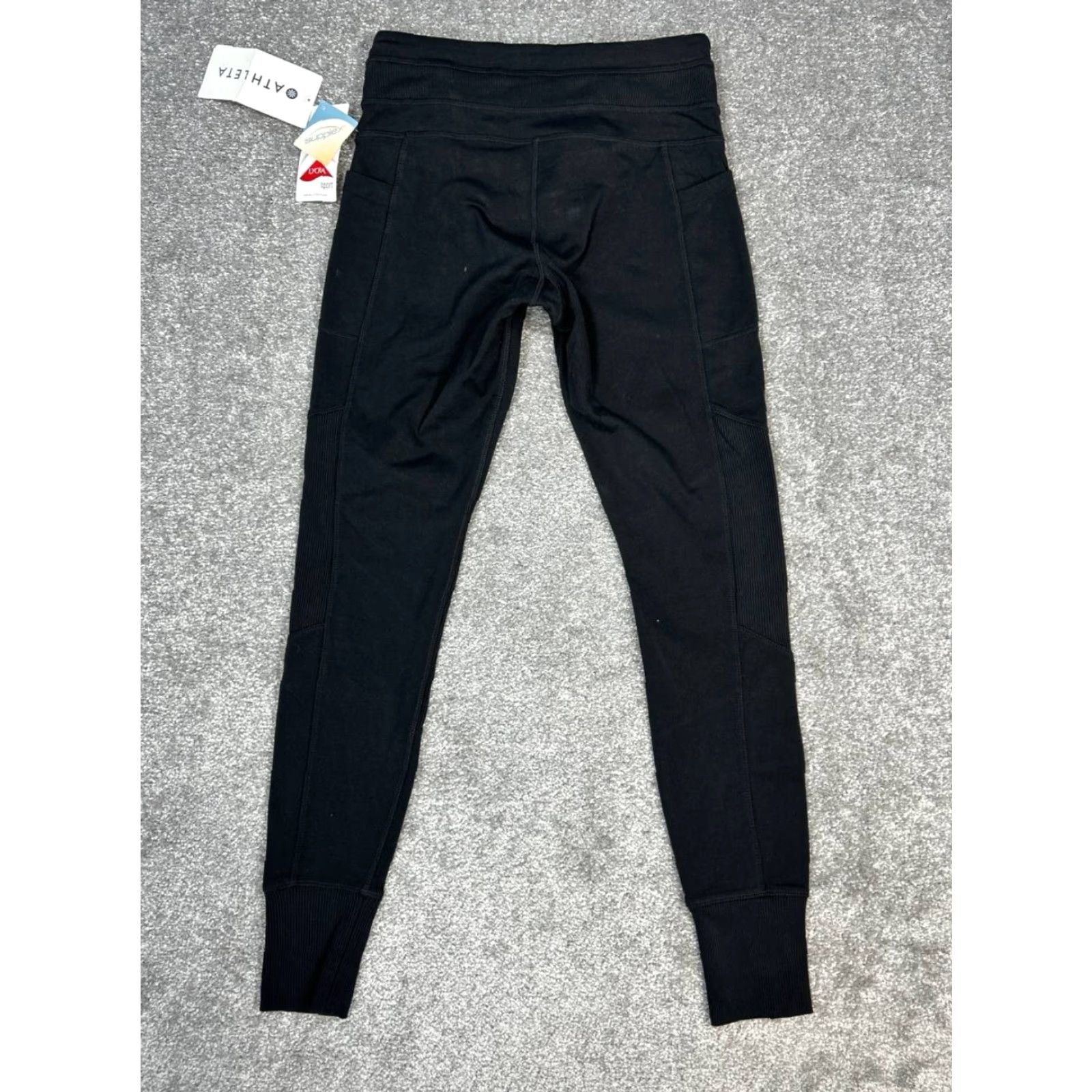 Athleta Athleta Excursion Tight Joggers Womens S Black Nylon Spandex Mid Rise 27.5 Inseam Running Jogging Athleisure Pocket Comfort Easy Care Size 28" / US 6 / IT 42 - 2 Thumbnail