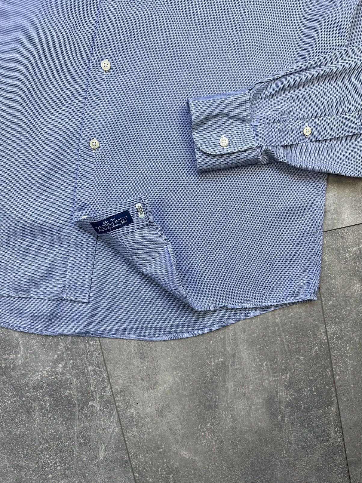 Vintage Suitsupply Luxury Blue Cotton Shirts Button Up Size US L / EU 52-54 / 3 - 7 Thumbnail