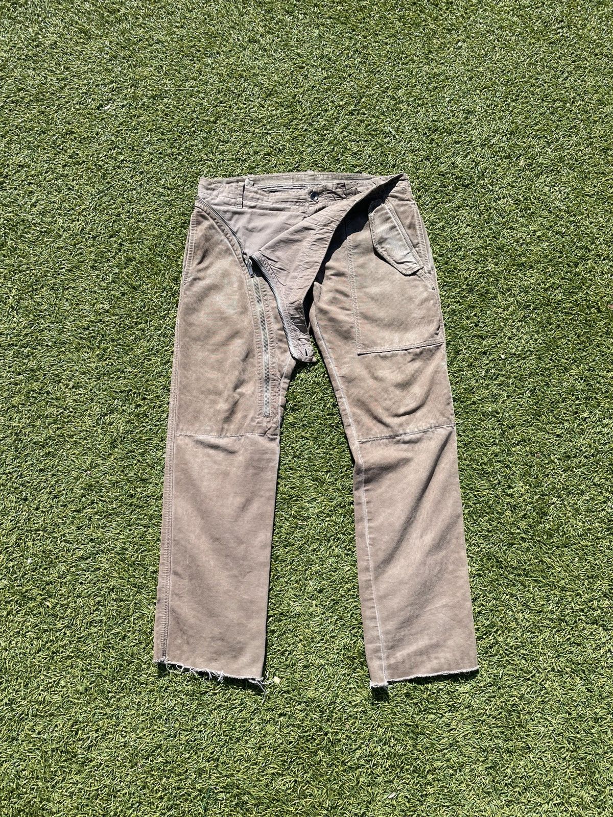 Rick Owens SS09 “Strutter” - Rick Owens Double Layered Aircut Denim Size US 32 / EU 48 - 1 Thumbnail