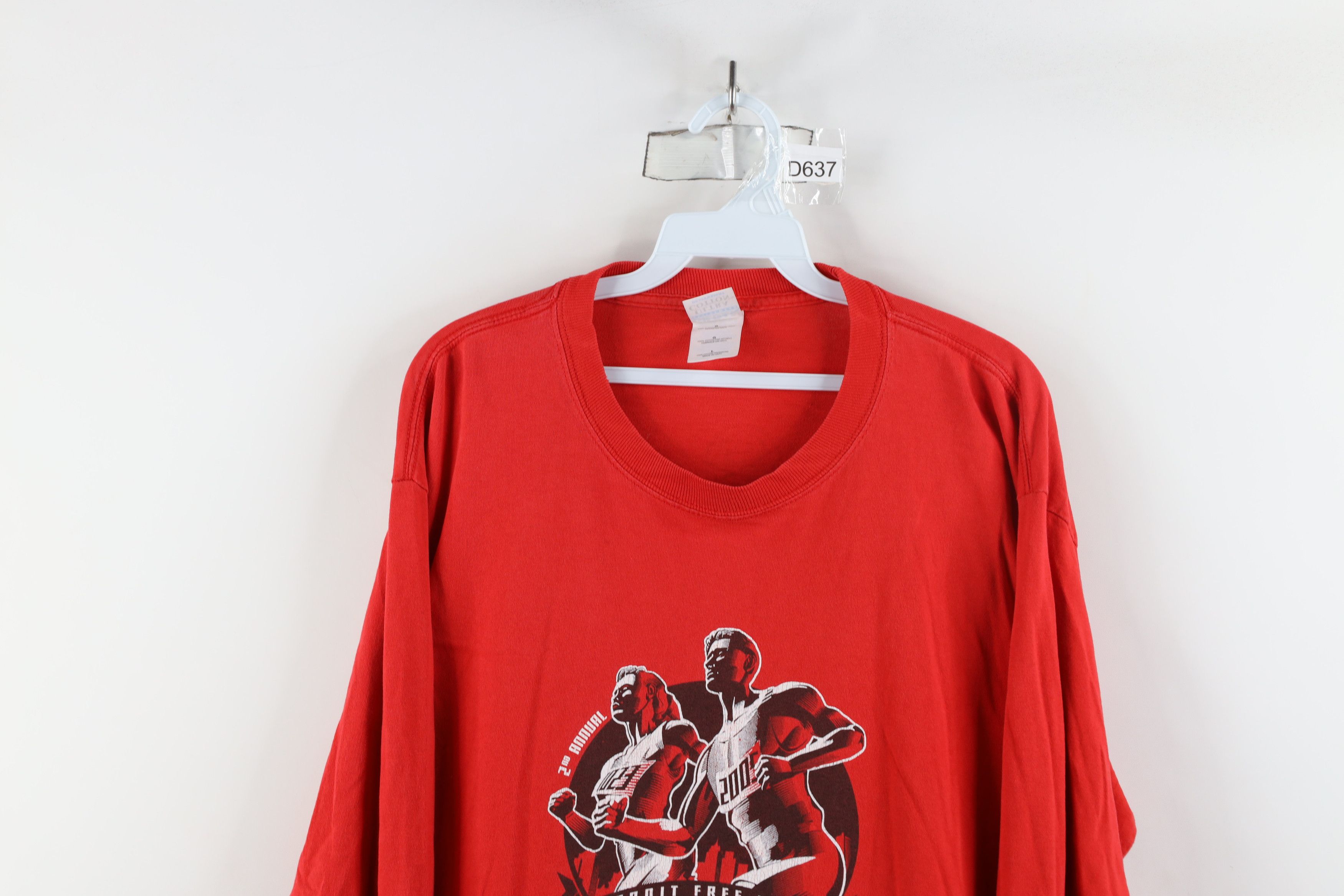 Vintage Vintage Y2K 2005 Press Half Marathon Long Sleeve T-Shirt Size US L / EU 52-54 / 3 - 2 Thumbnail