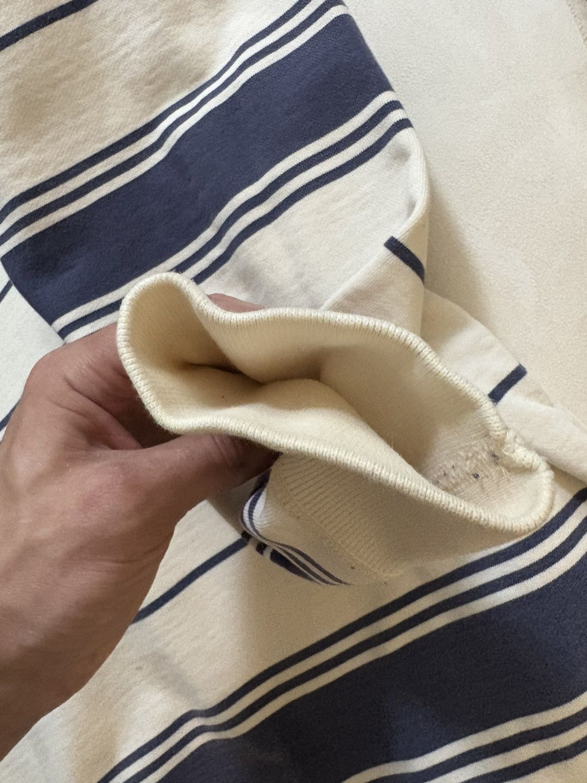 Supreme Supreme "Supreme New York" Striped Hoodie White Navy XL Size US XL / EU 56 / 4 - 18 Thumbnail