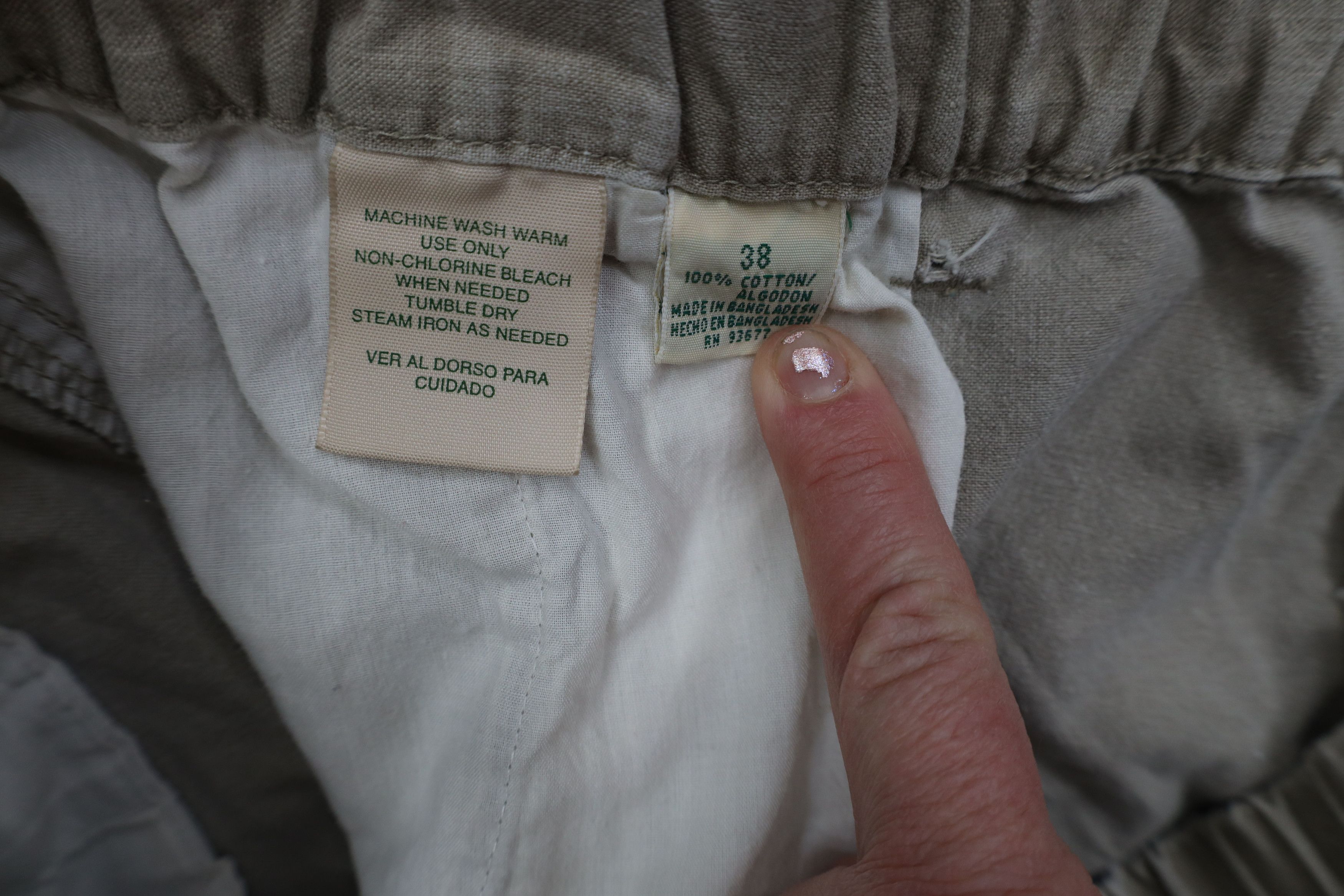 Vintage Vintage 90s Streetwear Stonewash Above Knee Chino Shorts Size US 36 / EU 52 - 7 Thumbnail