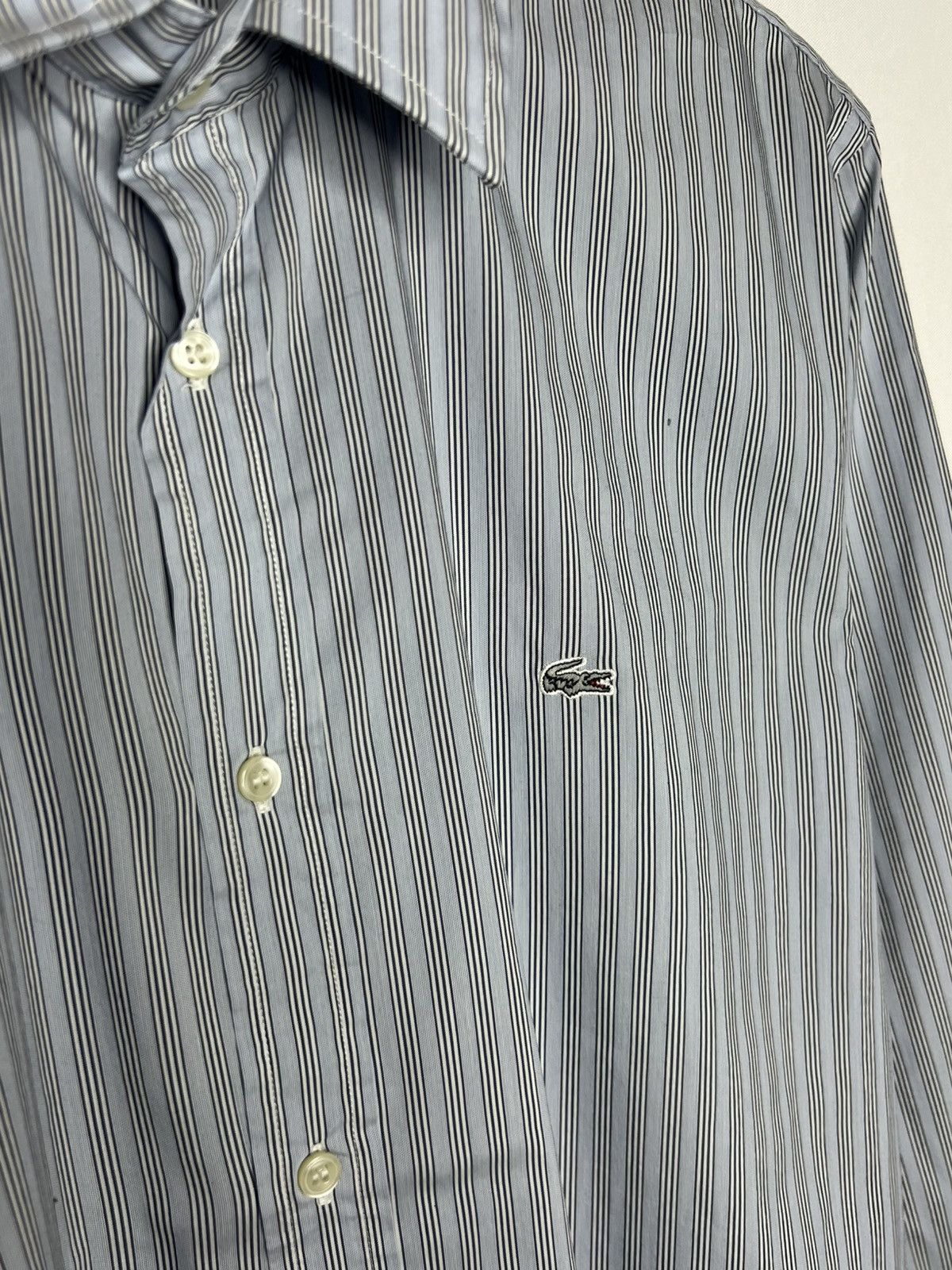 Lacoste Lacoste Luxury Striped Long Sleeve Shirt Based Size US L / EU 52-54 / 3 - 3 Thumbnail