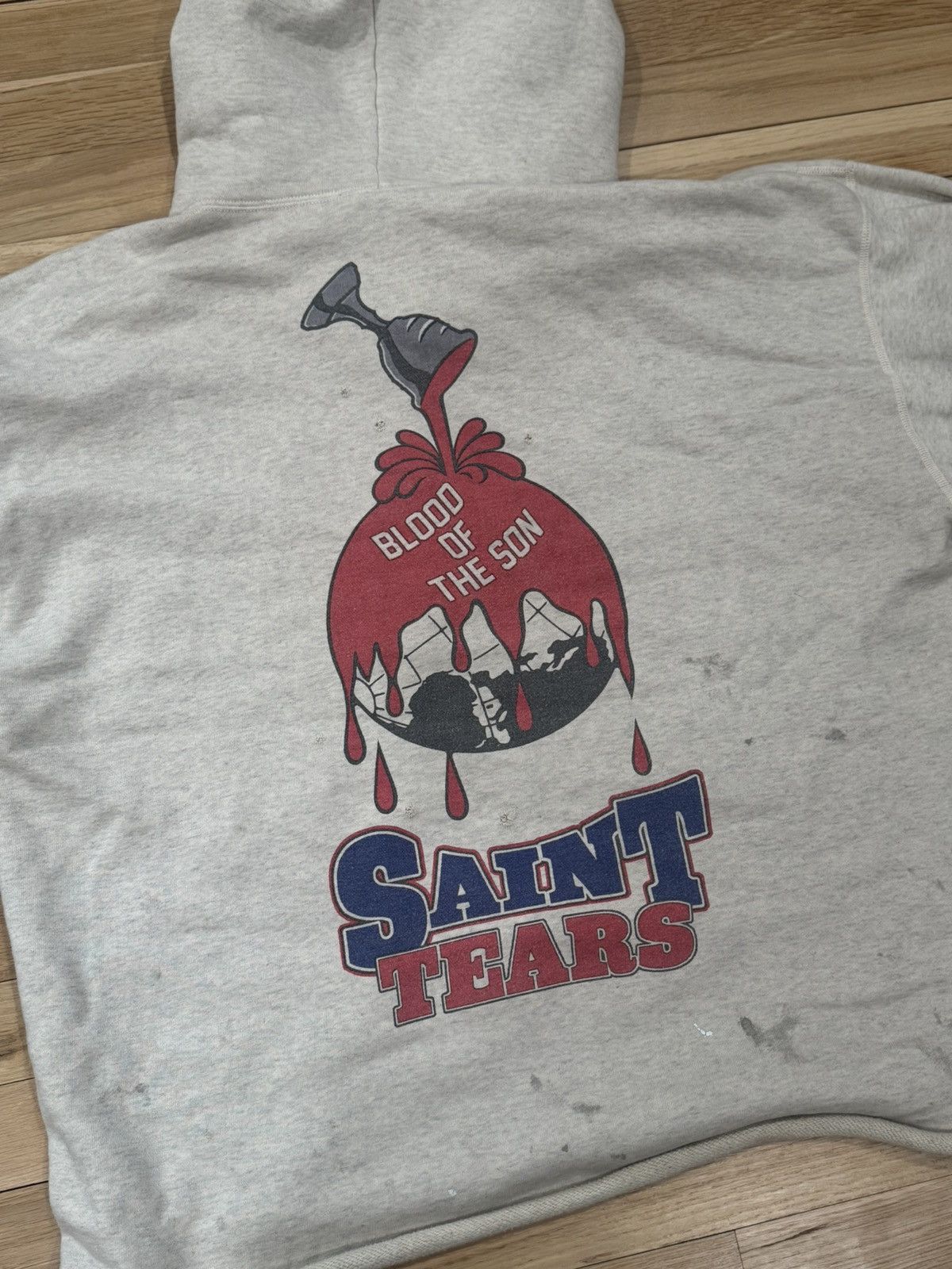 DENIM TEARS × Saint Michael DENIM TEARS / SAINT MICHAEL / HOLY GRAIL HOODIE SAINT TEARS Size US XL / EU 56 / 4 - 7 Thumbnail