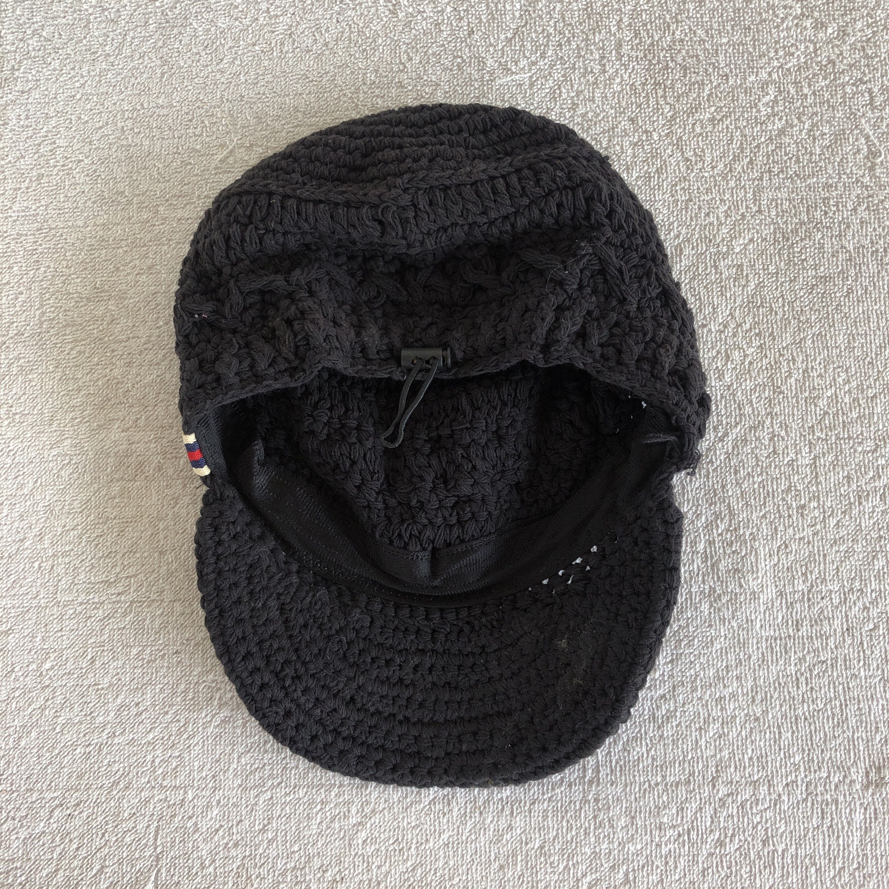 Japanese Brand Vintage Y2K Cable Knit Drawstring Hats Beanie Snow Caps Size ONE SIZE - 6 Thumbnail