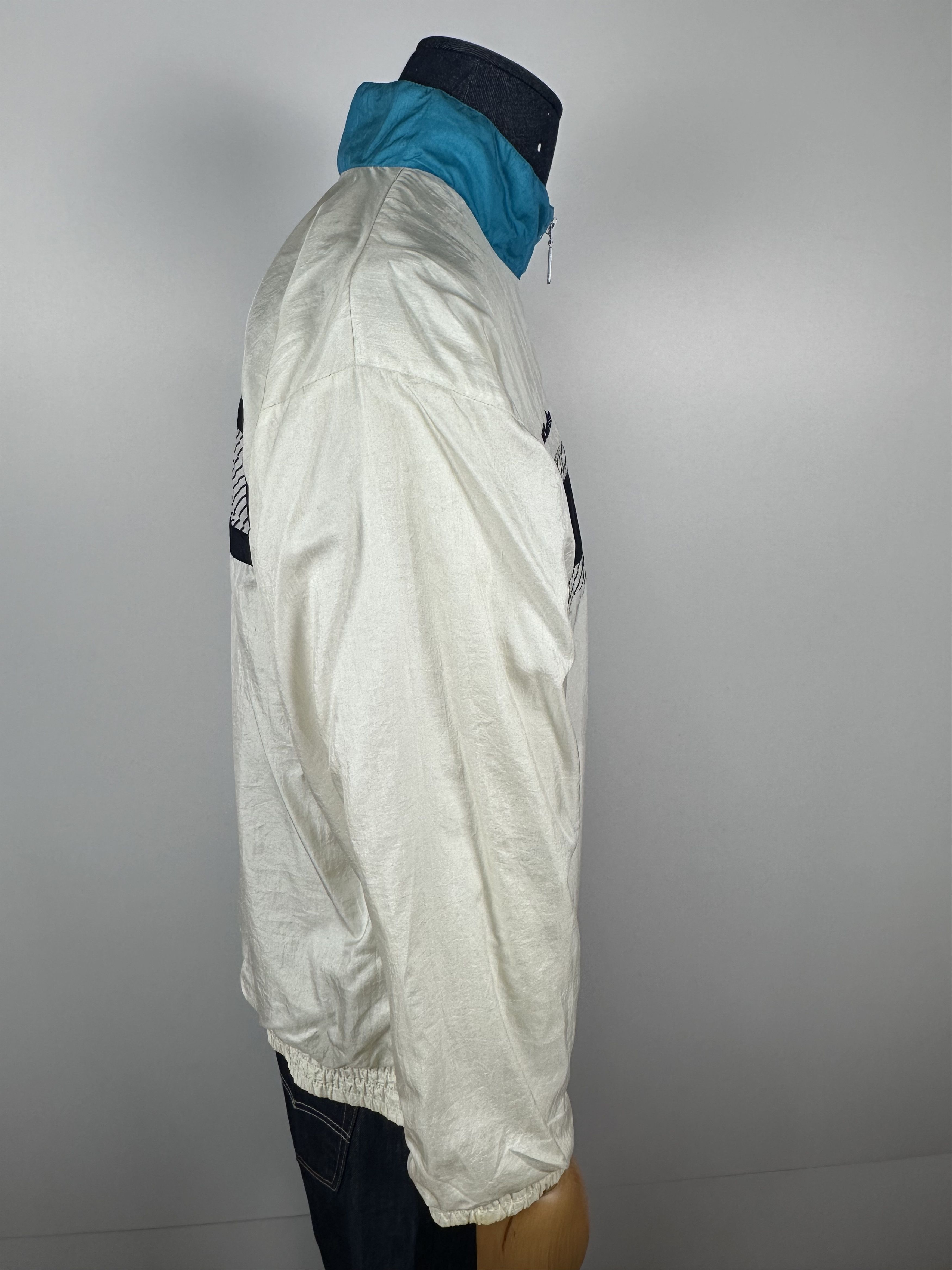 Adidas × Vintage Adidas Originals Vintage 90s White Nylon Track Top Jacket Size US M / EU 48-50 / 2 - 10 Thumbnail