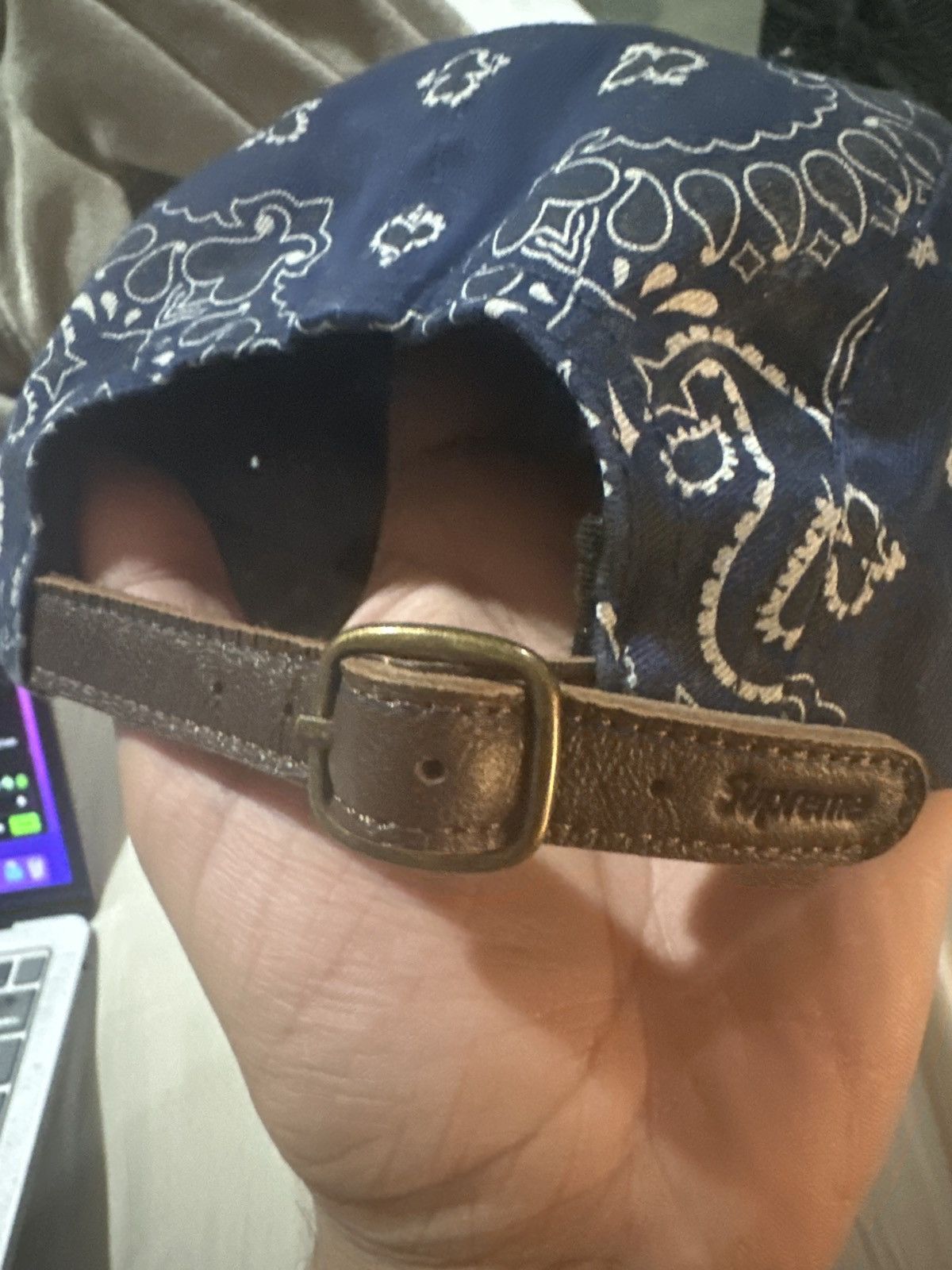 Supreme Supreme SS21 Bandana Band Camp Paisley 5-Panel Navy Hat Size ONE SIZE - 2 Thumbnail