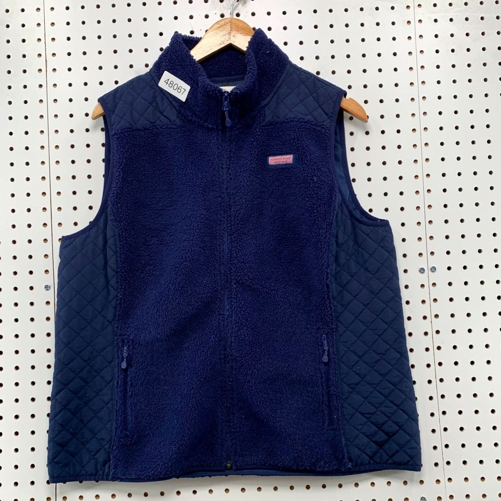 Vineyard Vines Vineyard Vines Fleece Vest Womens XL Blue Quilted Sherpa Sleeveless Preppy Vest Size XL / US 12-14 / IT 48-50 - 2 Thumbnail