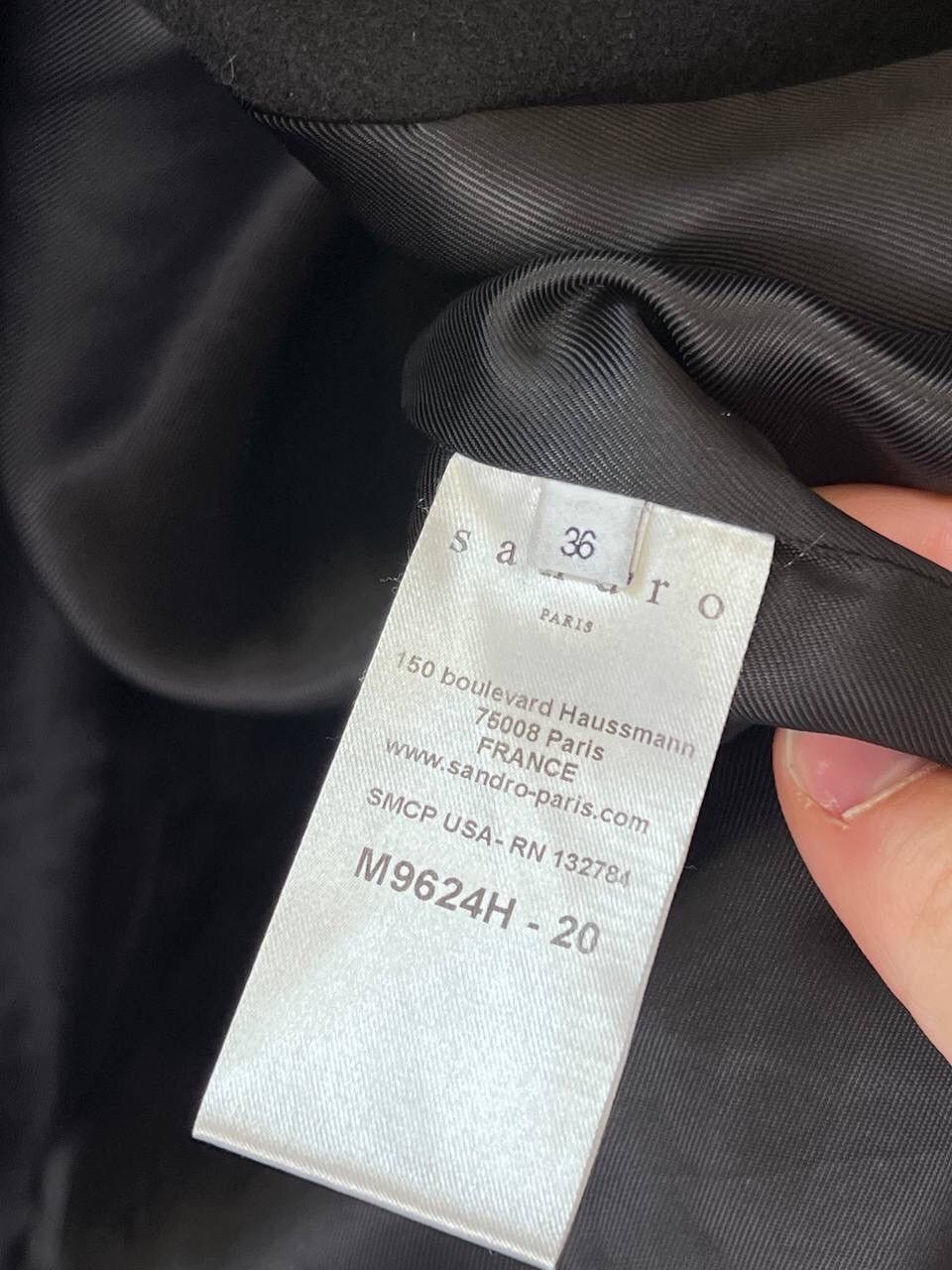 Sandro Sandro Paris Coat Wool Avant Garde Coat Size XS / US 0-2 / IT 36-38 - 8 Thumbnail