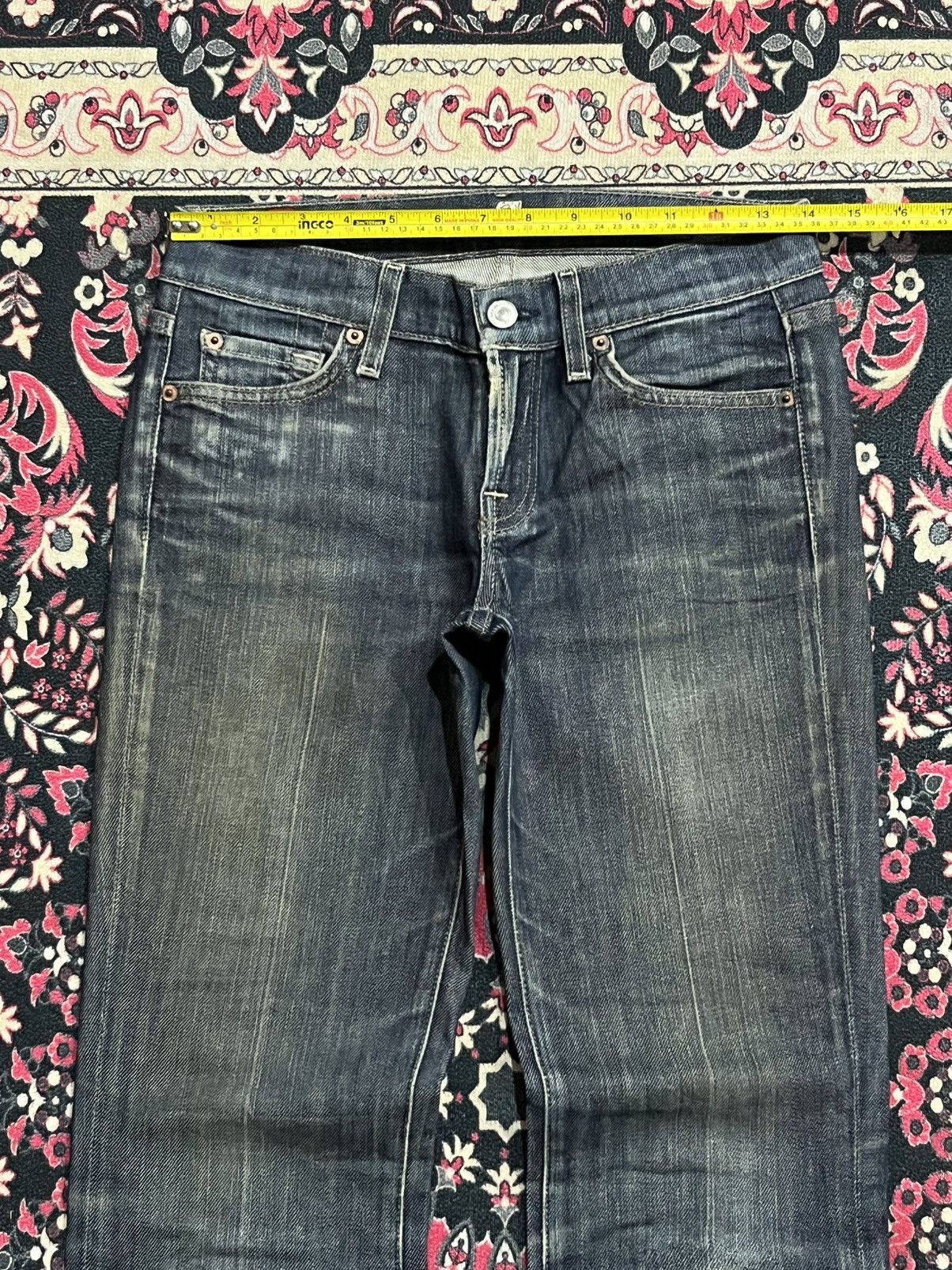 7 For All Mankind 7 For All Mankind Dark Blue Washed Flare Jeans Size 26" / US 2 / IT 38 - 12 Thumbnail